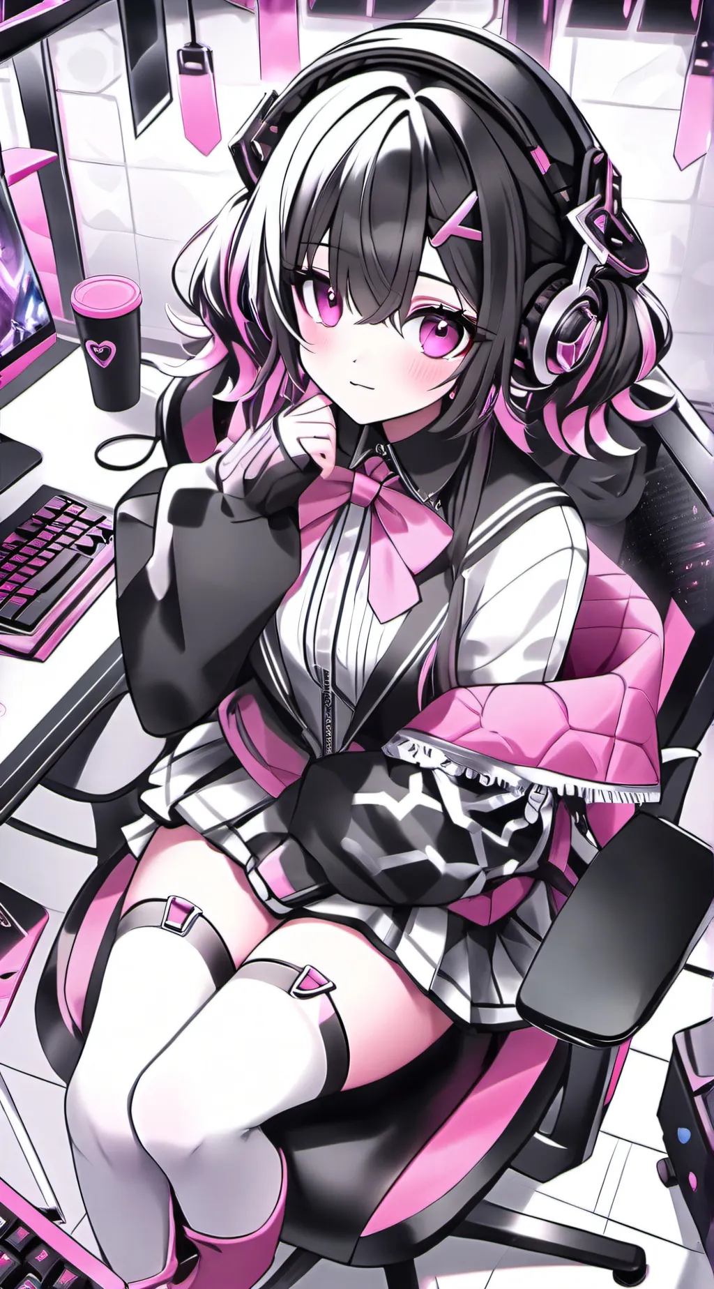 ai character: Mha (Bakugo) background