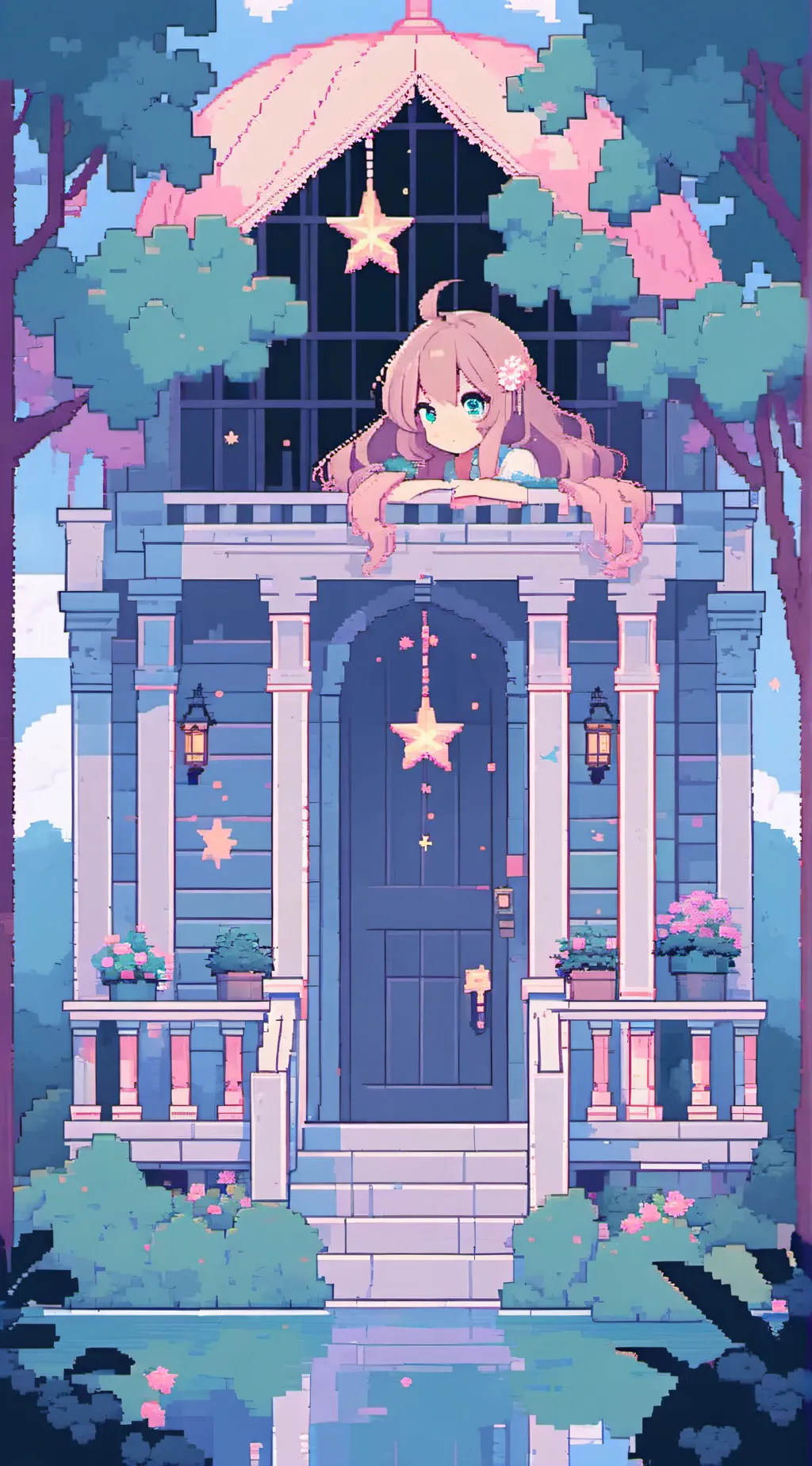 ai character: the wishing shop background