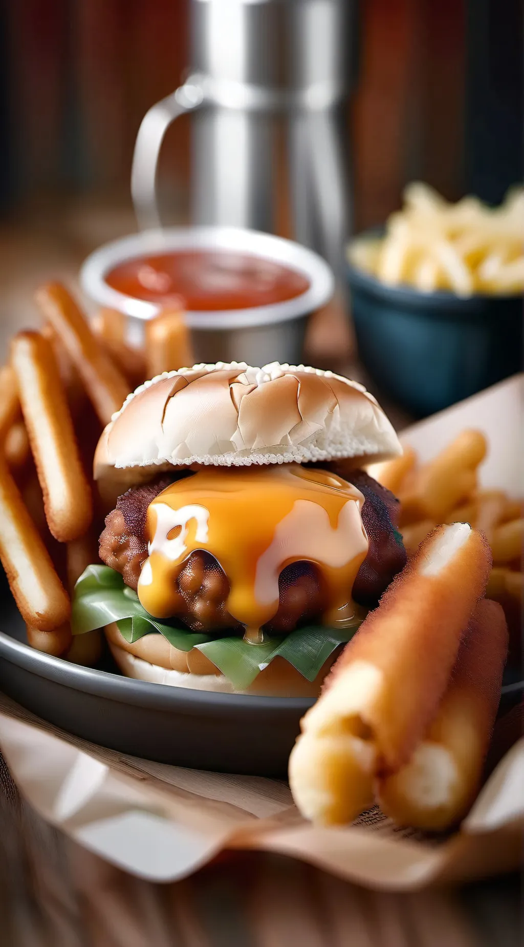 ai character: Catnap not eating background