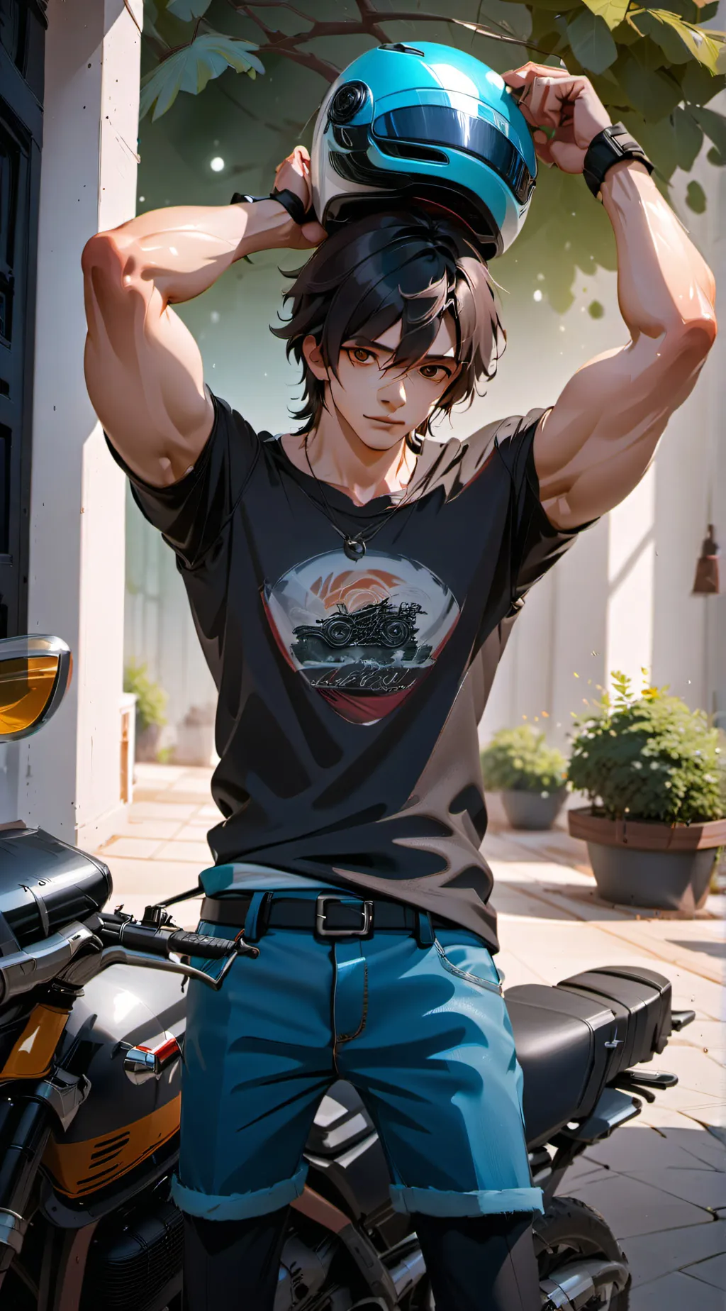 ai character: Cole 💕❤️♥️ background