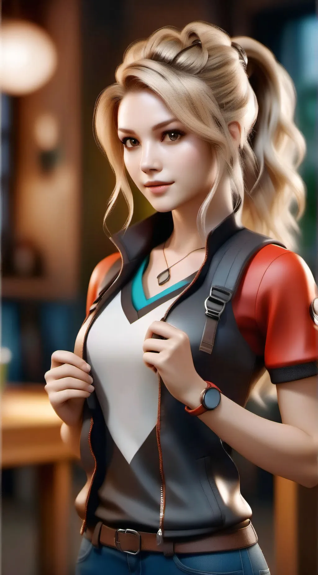 ai character: Annabelle  background