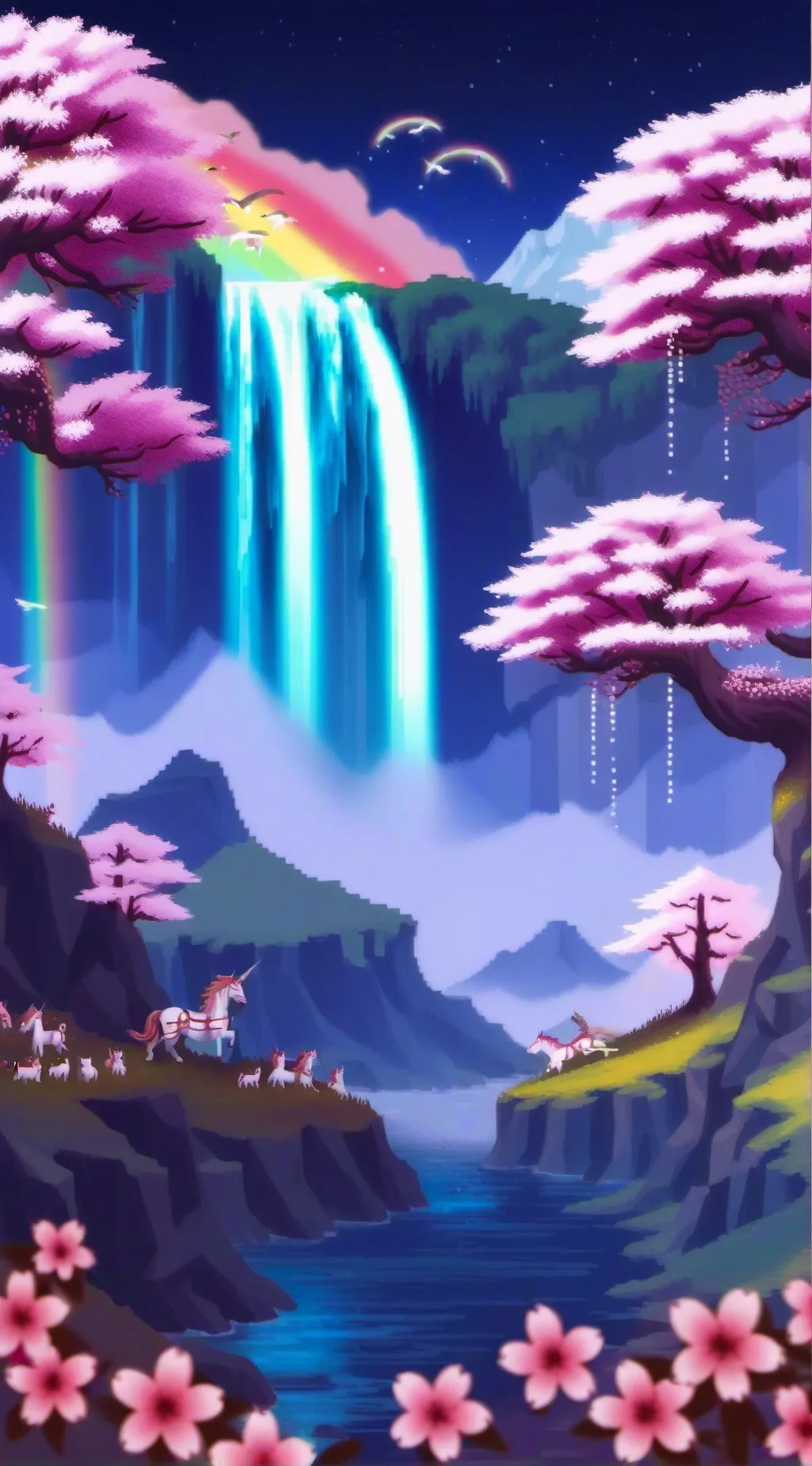 ai character: magic world background