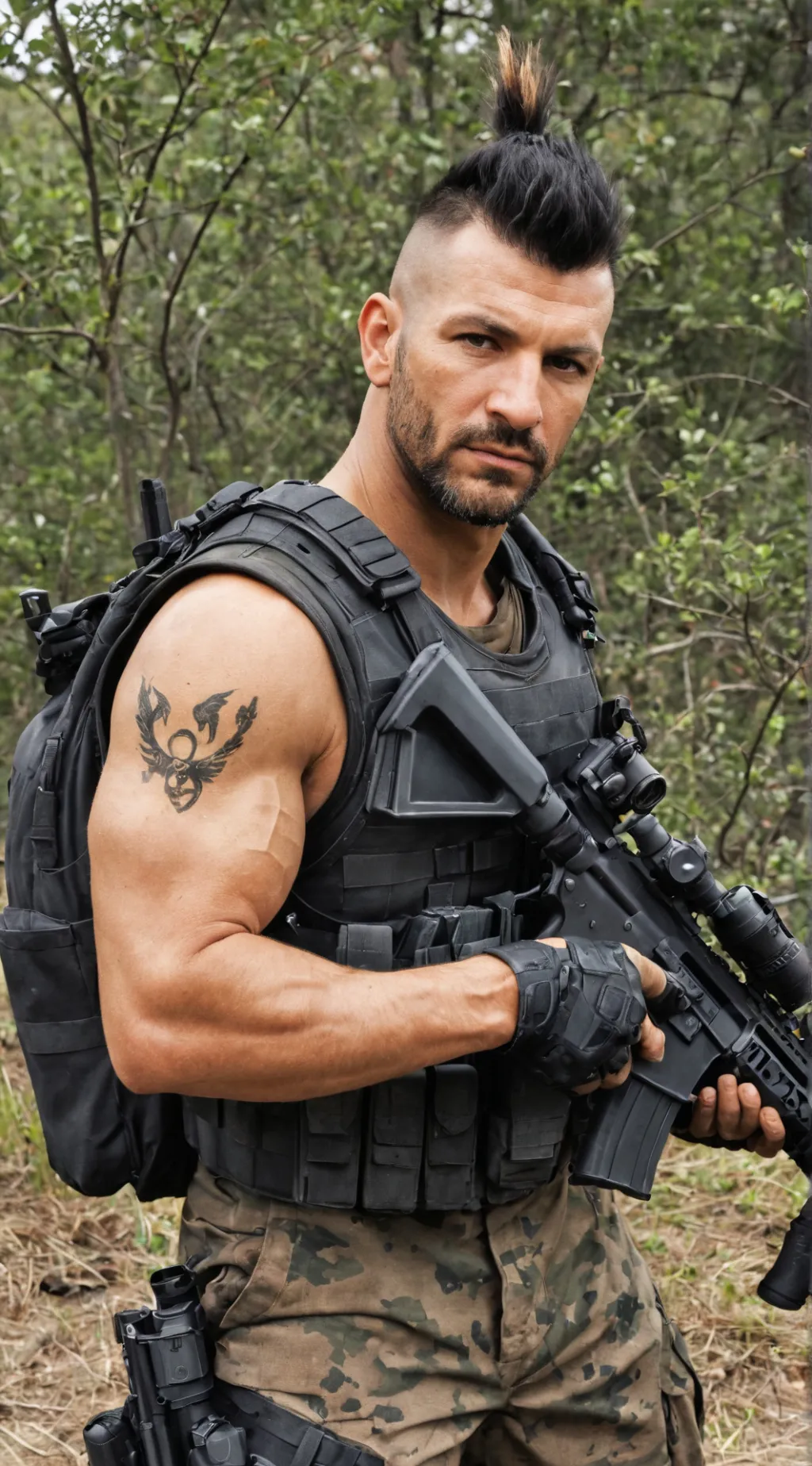 ai character: Arrow  background