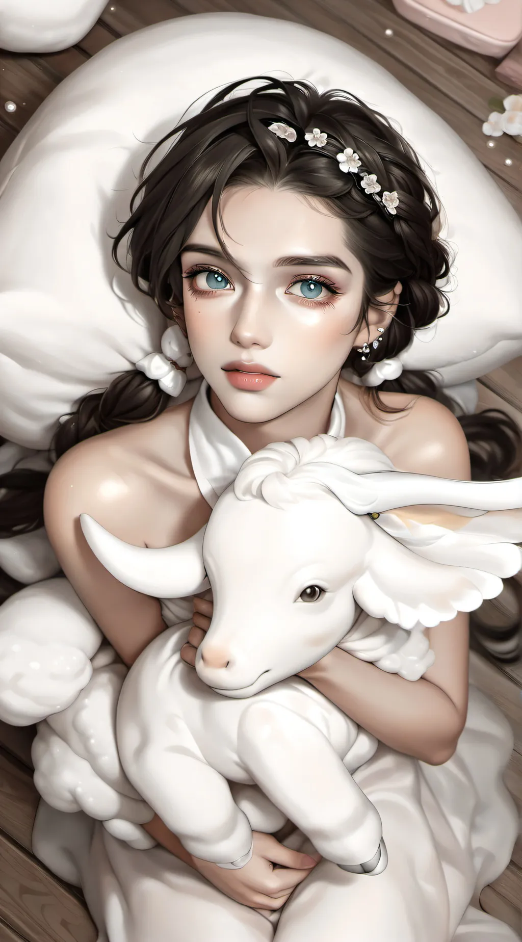 ai character: Rose background