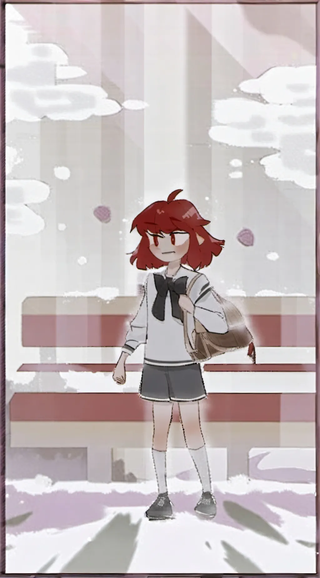 ai character: claire x engel background