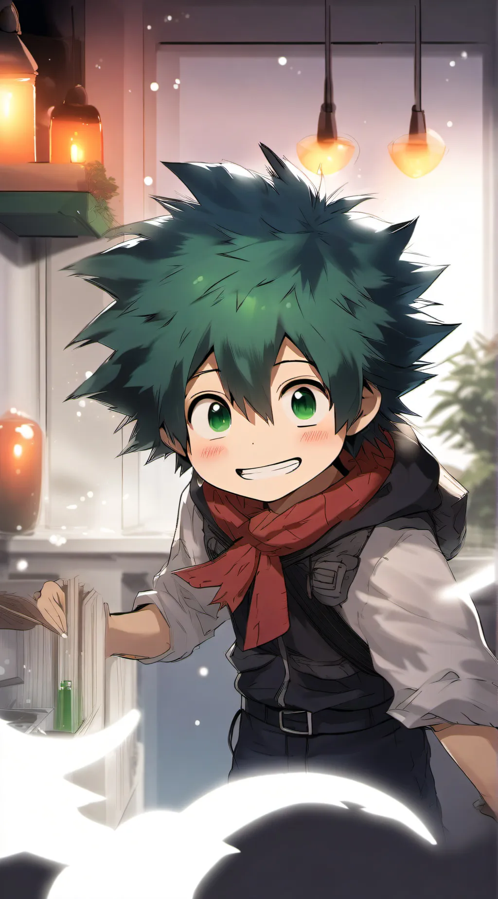 ai character: Deku  background