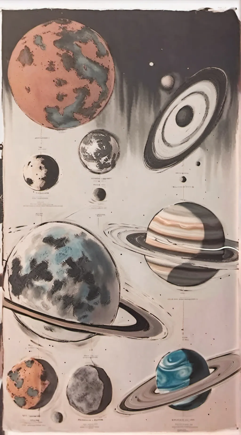 ai character: solar balls background