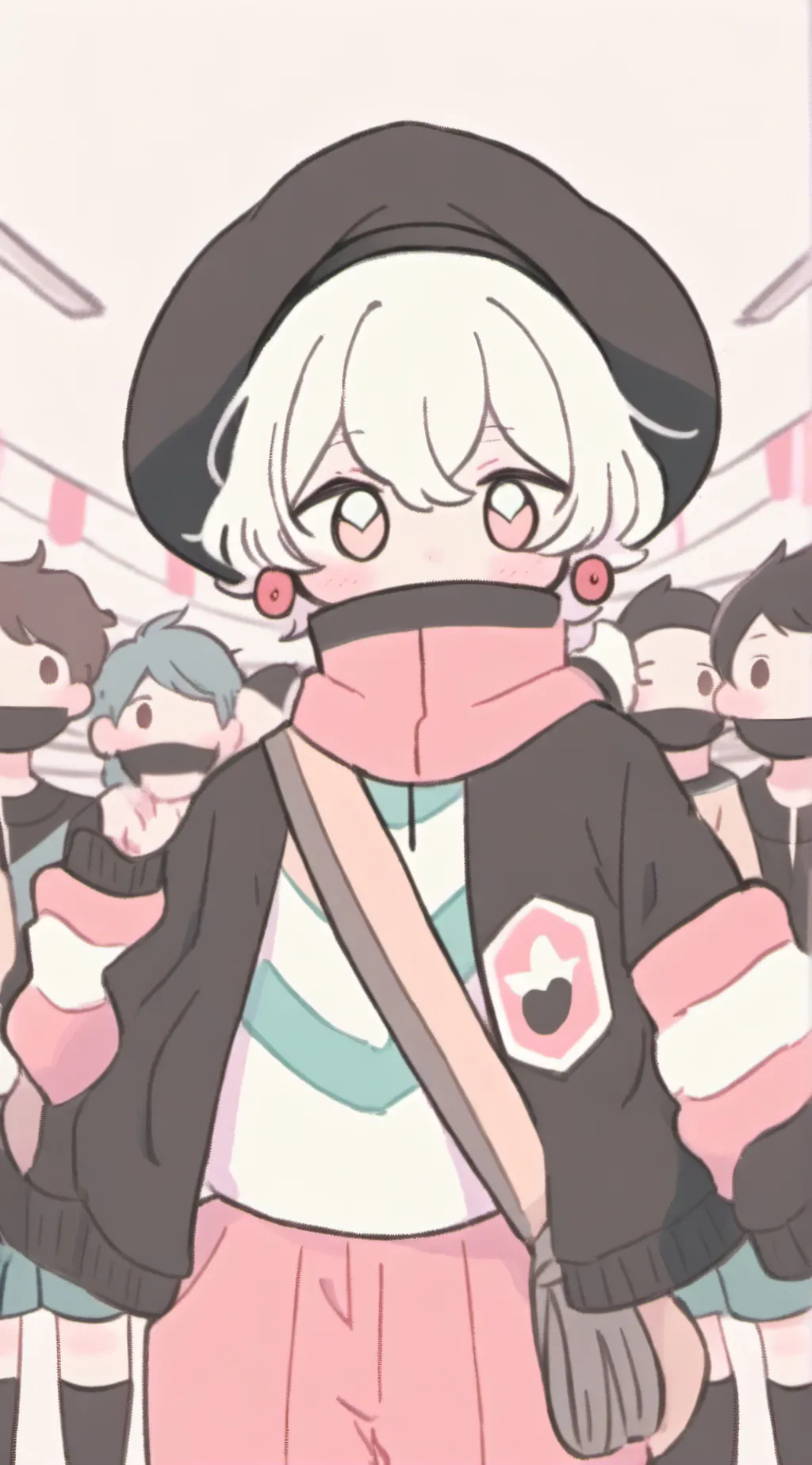 ai character: CH IN UR HOUSE???? background