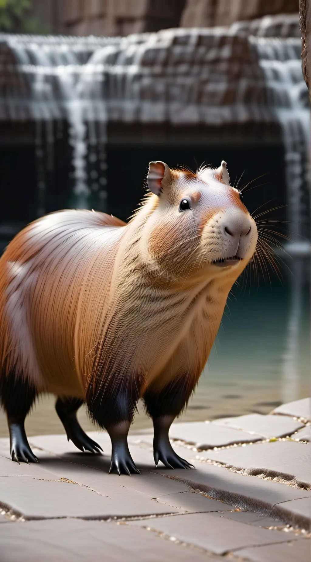 ai character: capybara  background