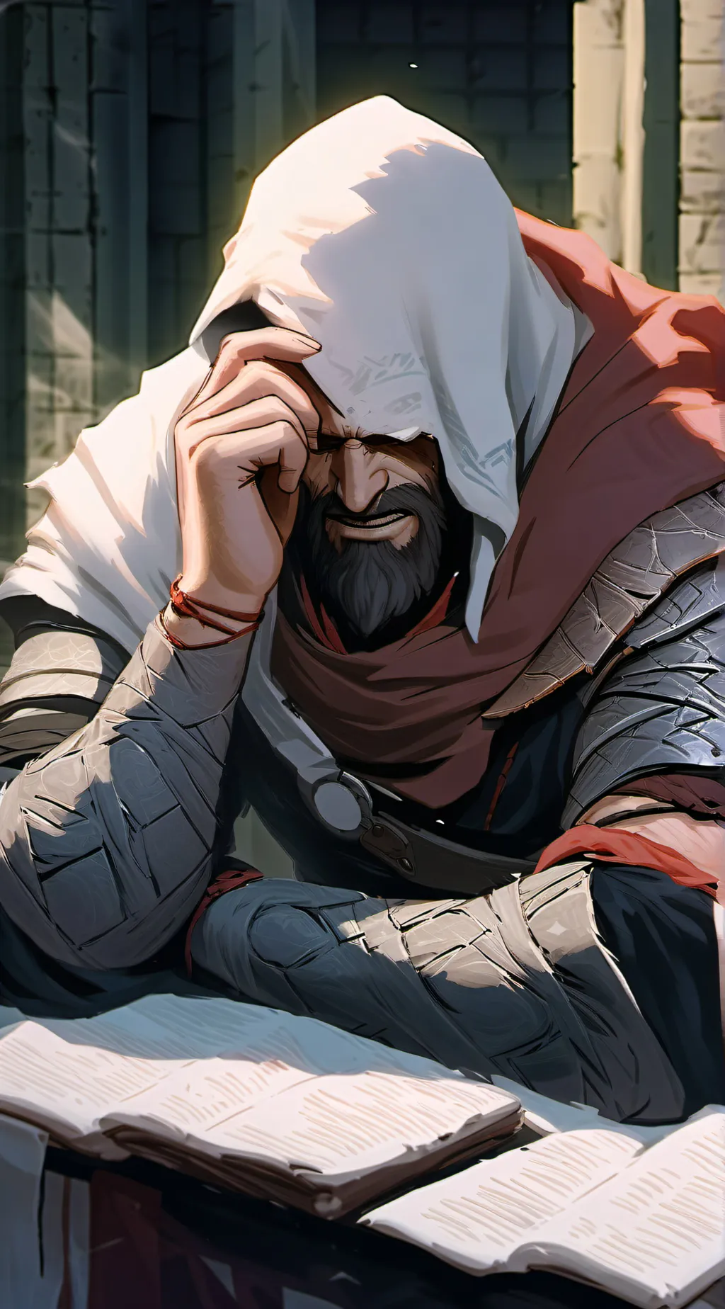 ai character: The lost god background