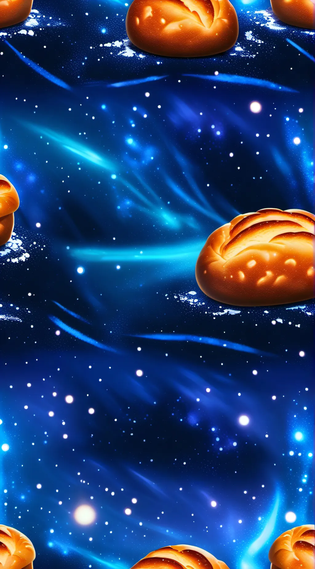 ai character: bread  background