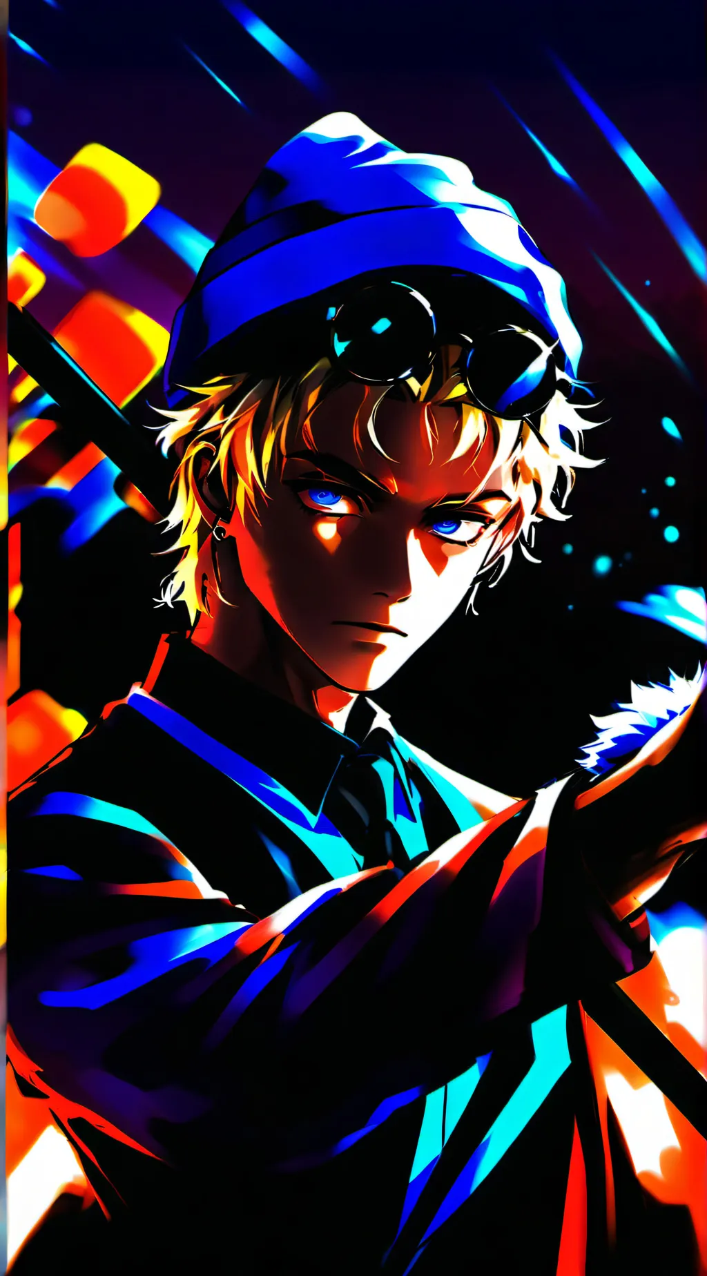 ai character: Super power 🏫  background