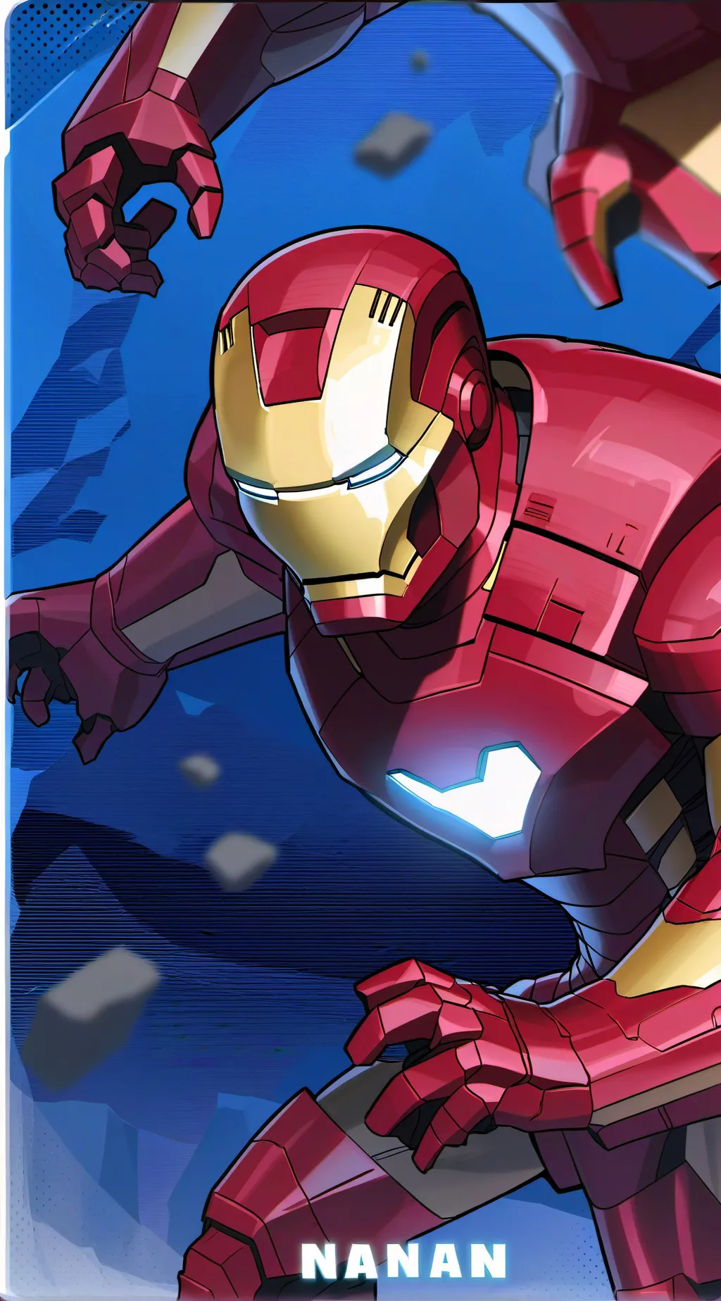ai character: Iron man family  background
