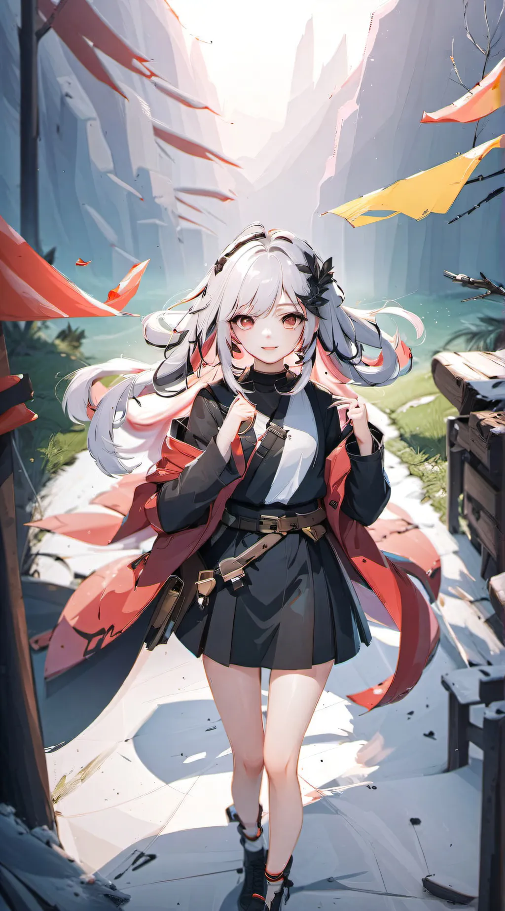 ai character: Aurora background