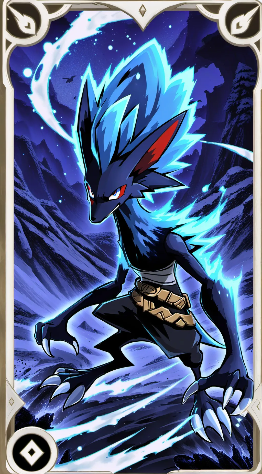 ai character: Macokic  background