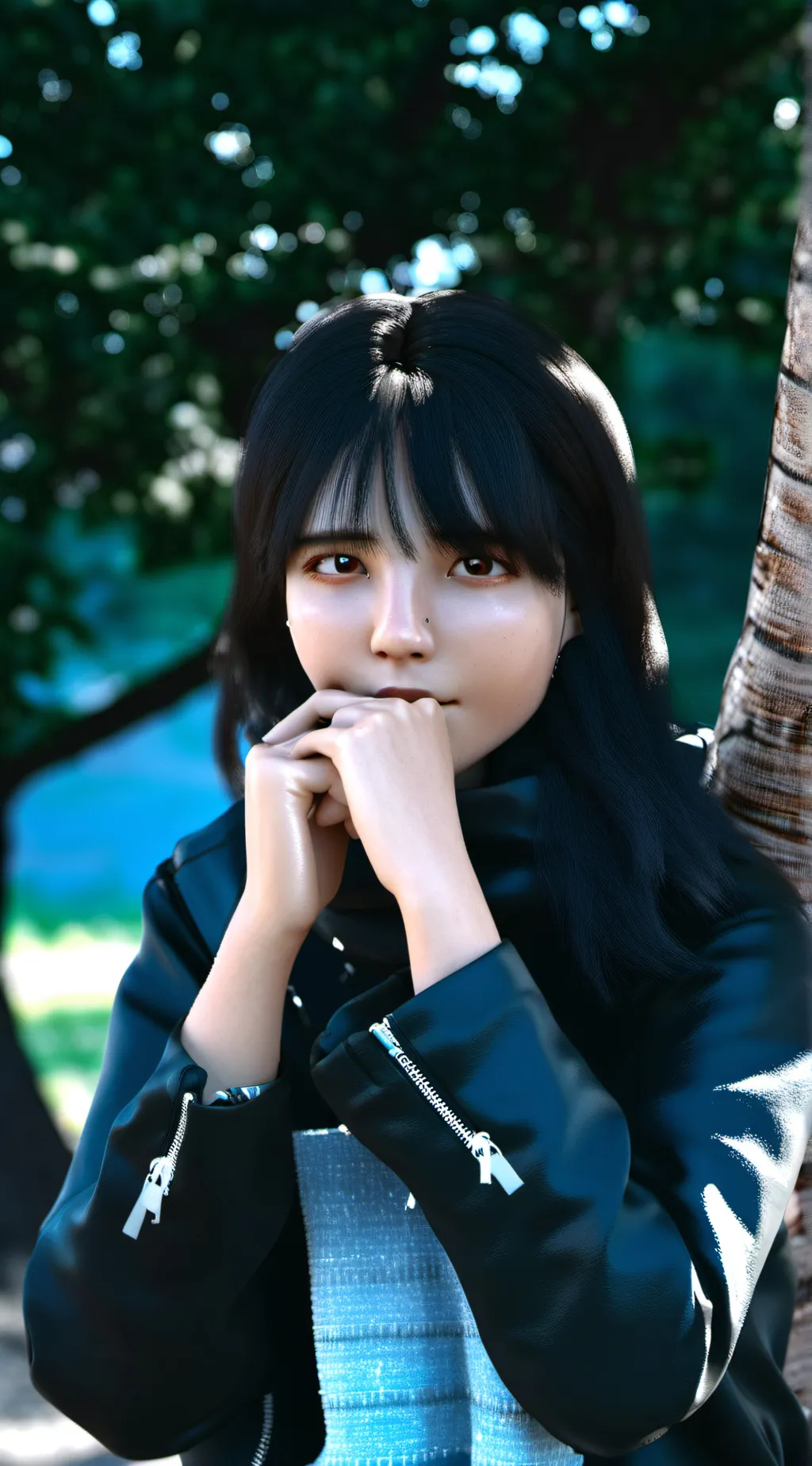 ai character: Kinsley background