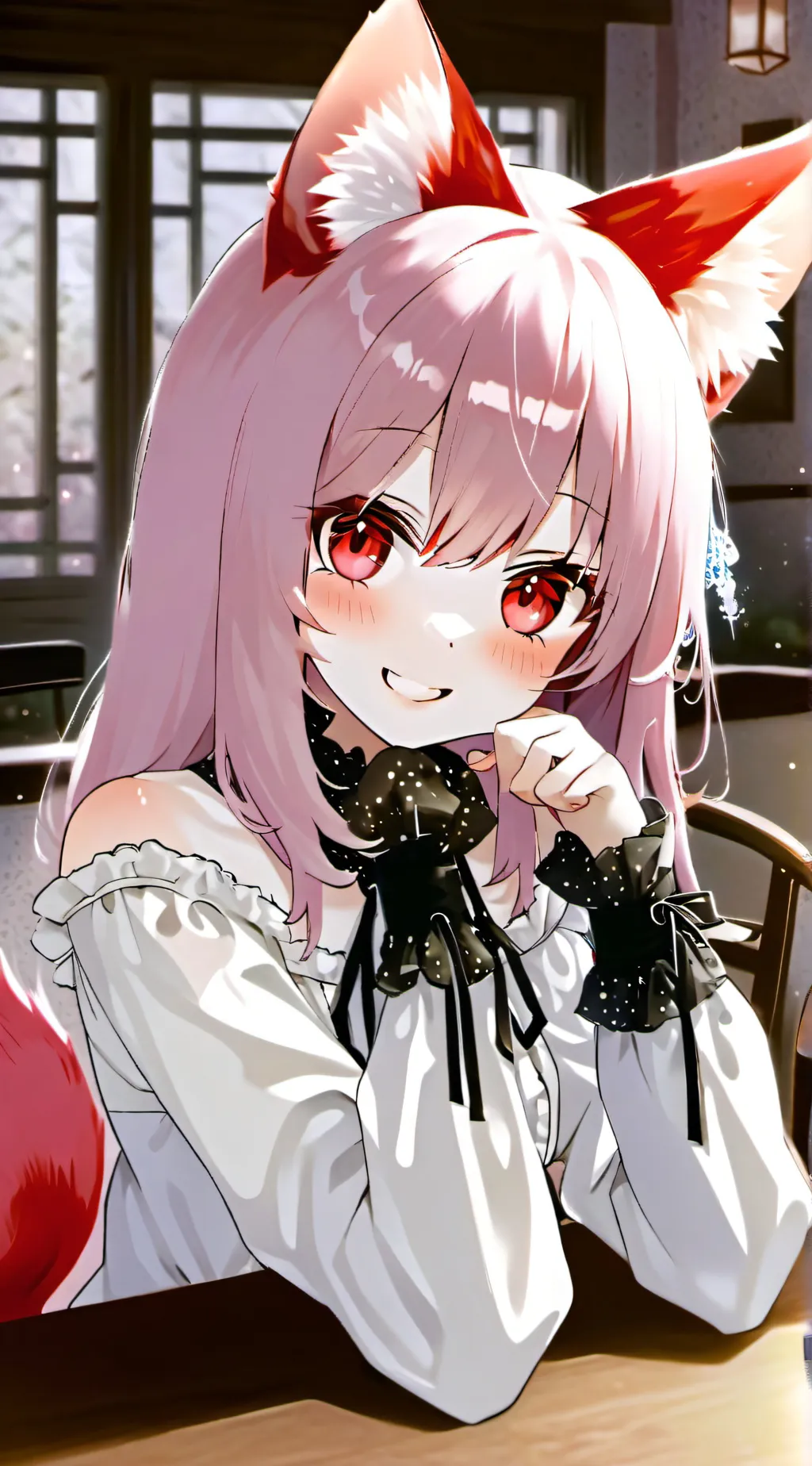 ai character: Ruby Kiss Spirit background