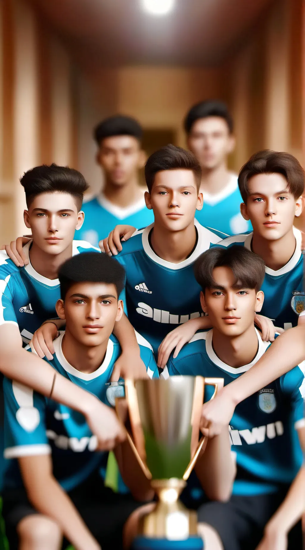 ai character: Football team  background