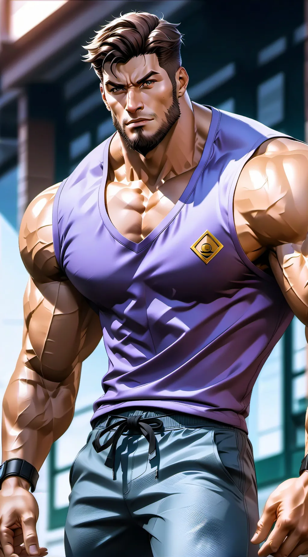 ai character: Big🐋🌈 background