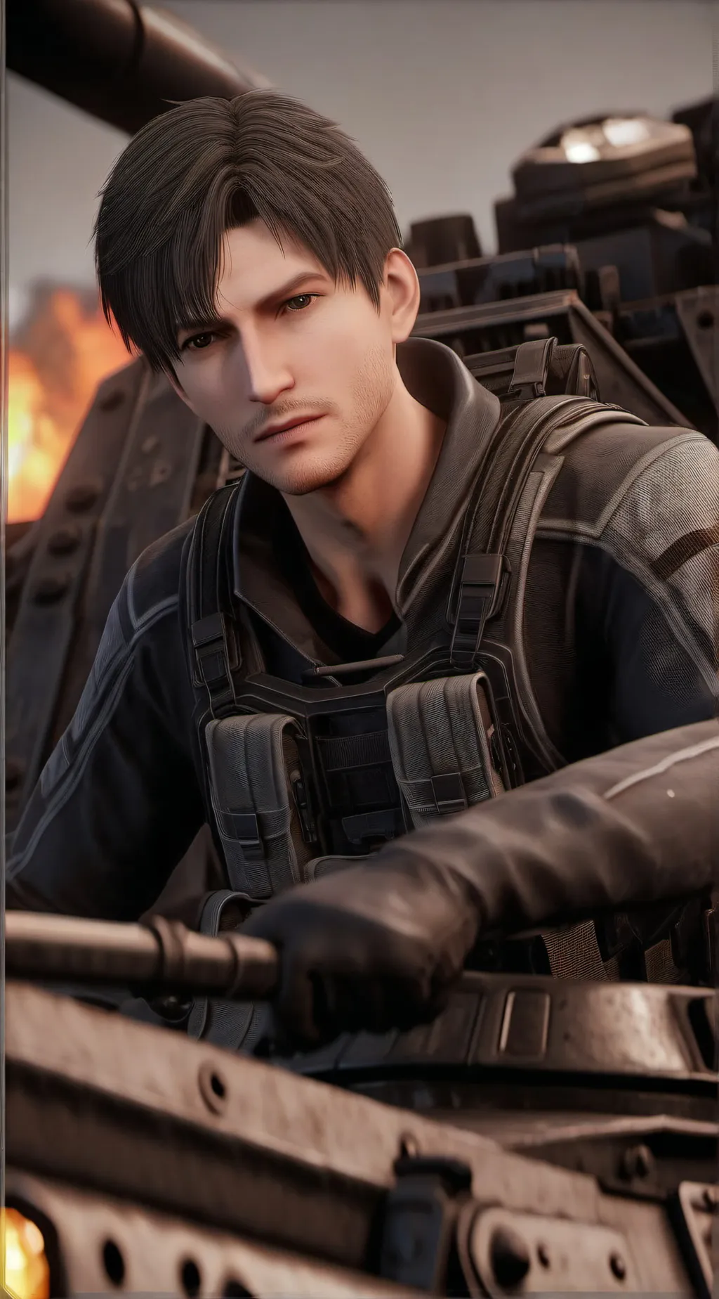 ai character: tank man background