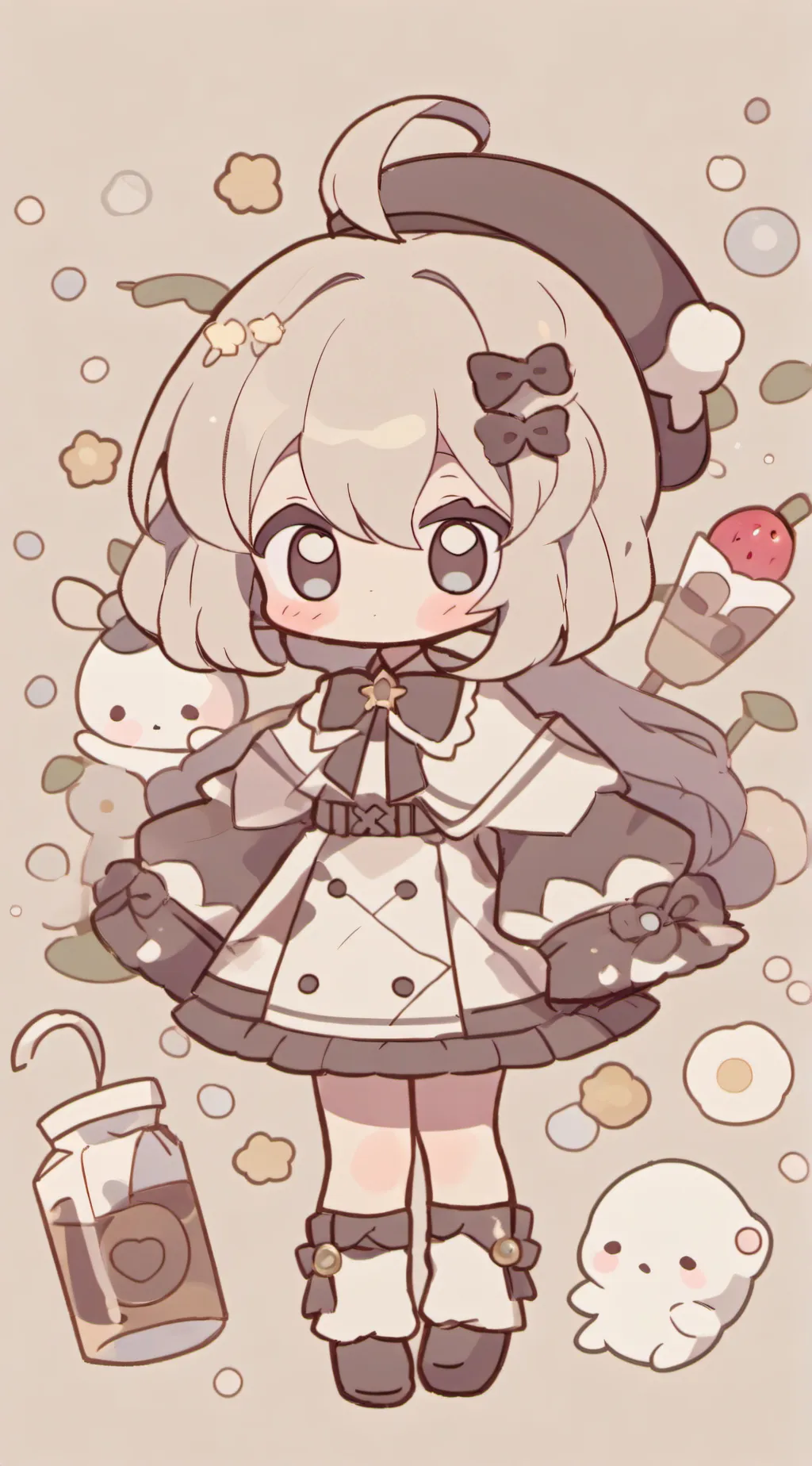 ai character: void queen  background