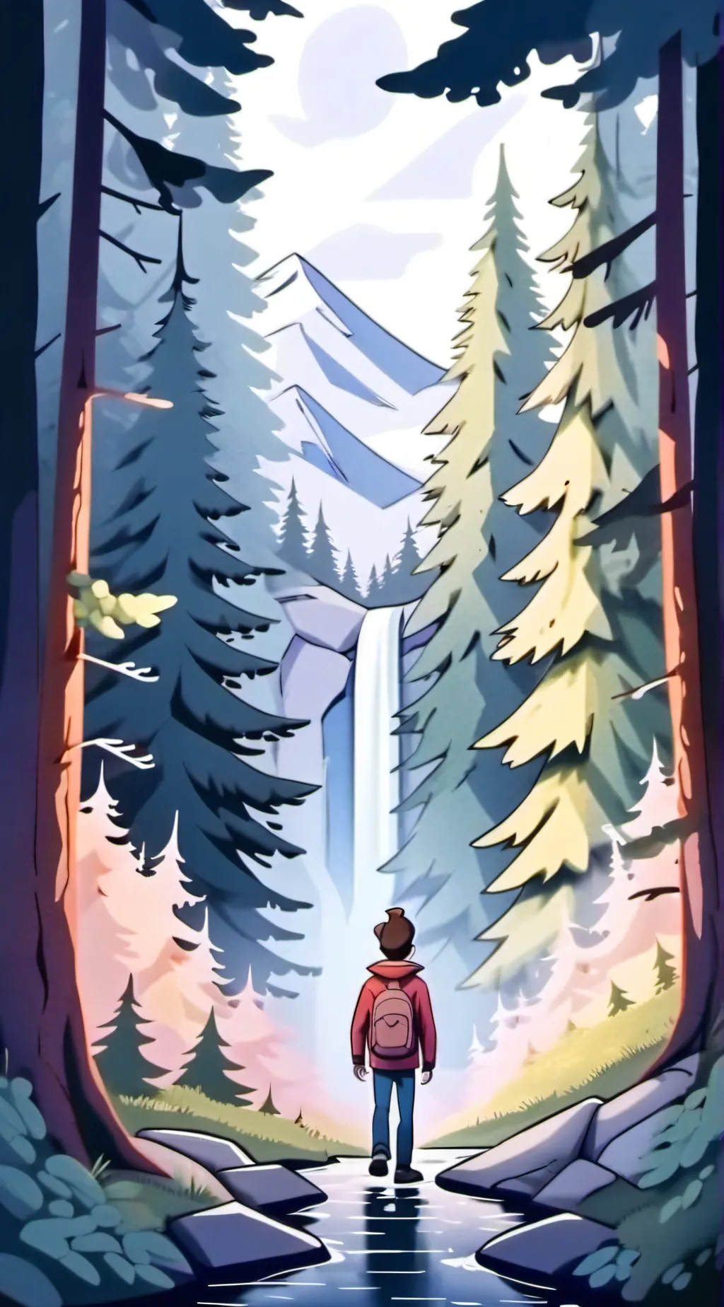 ai character: gravity falls  background