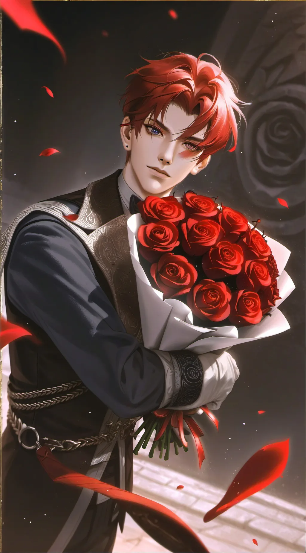 ai character: °•asher•° background