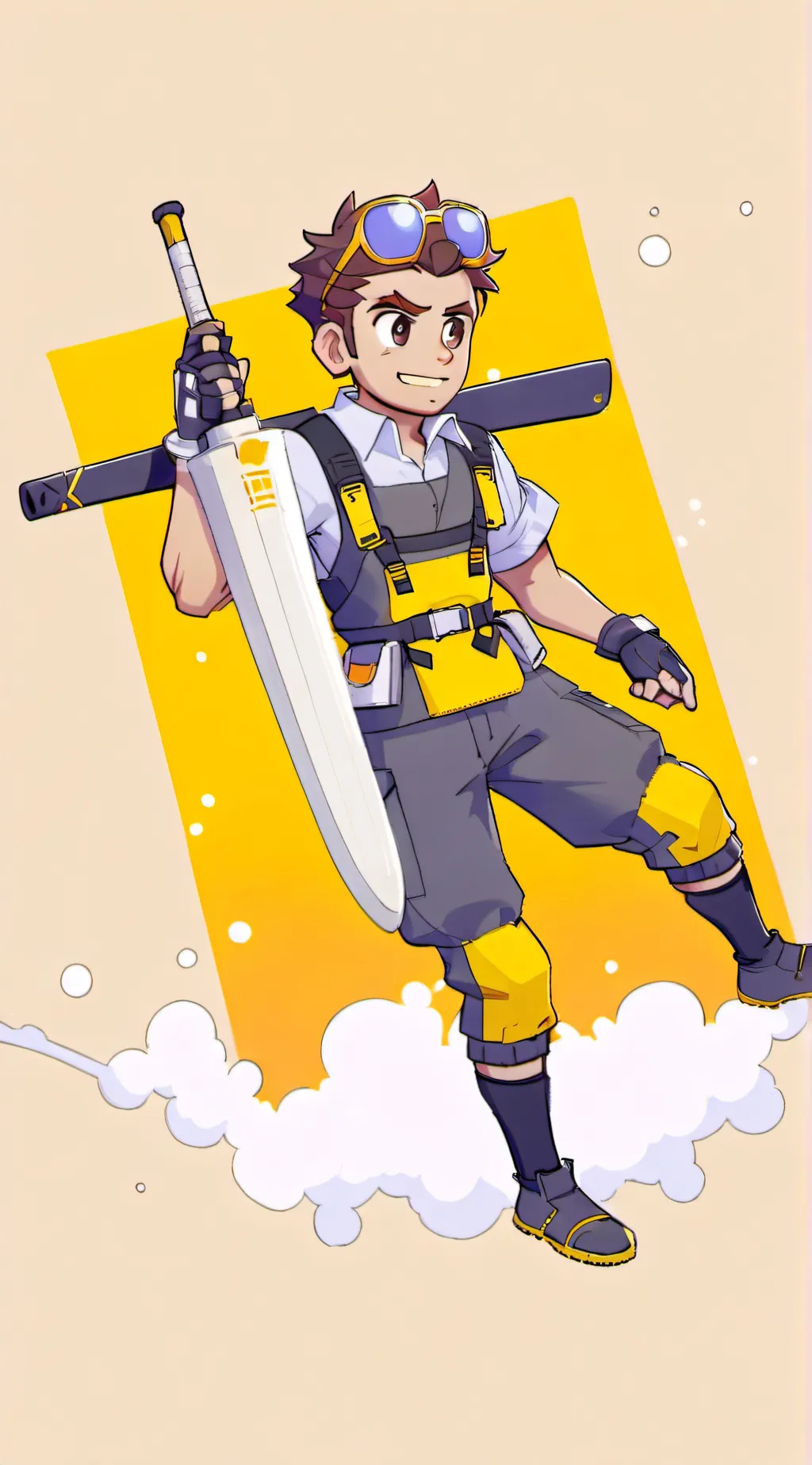 ai character: barry steakfries background