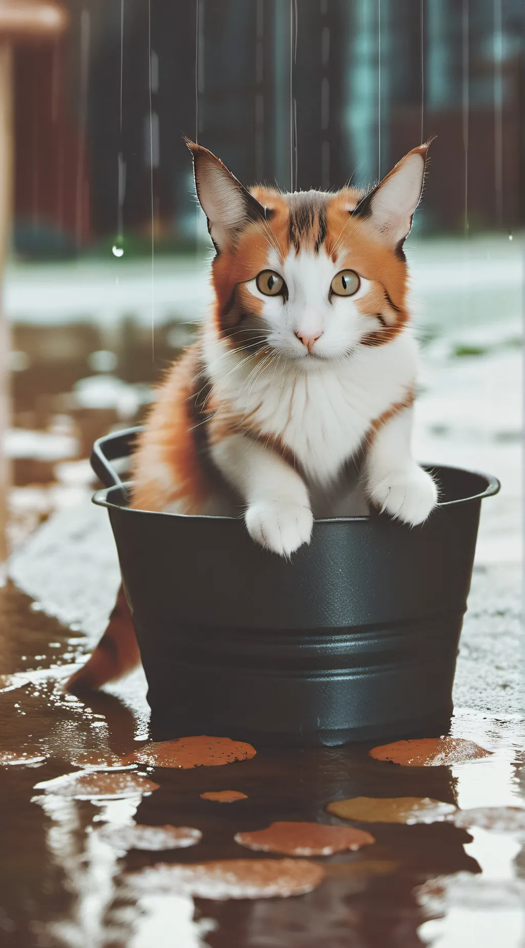 ai character: A cat background