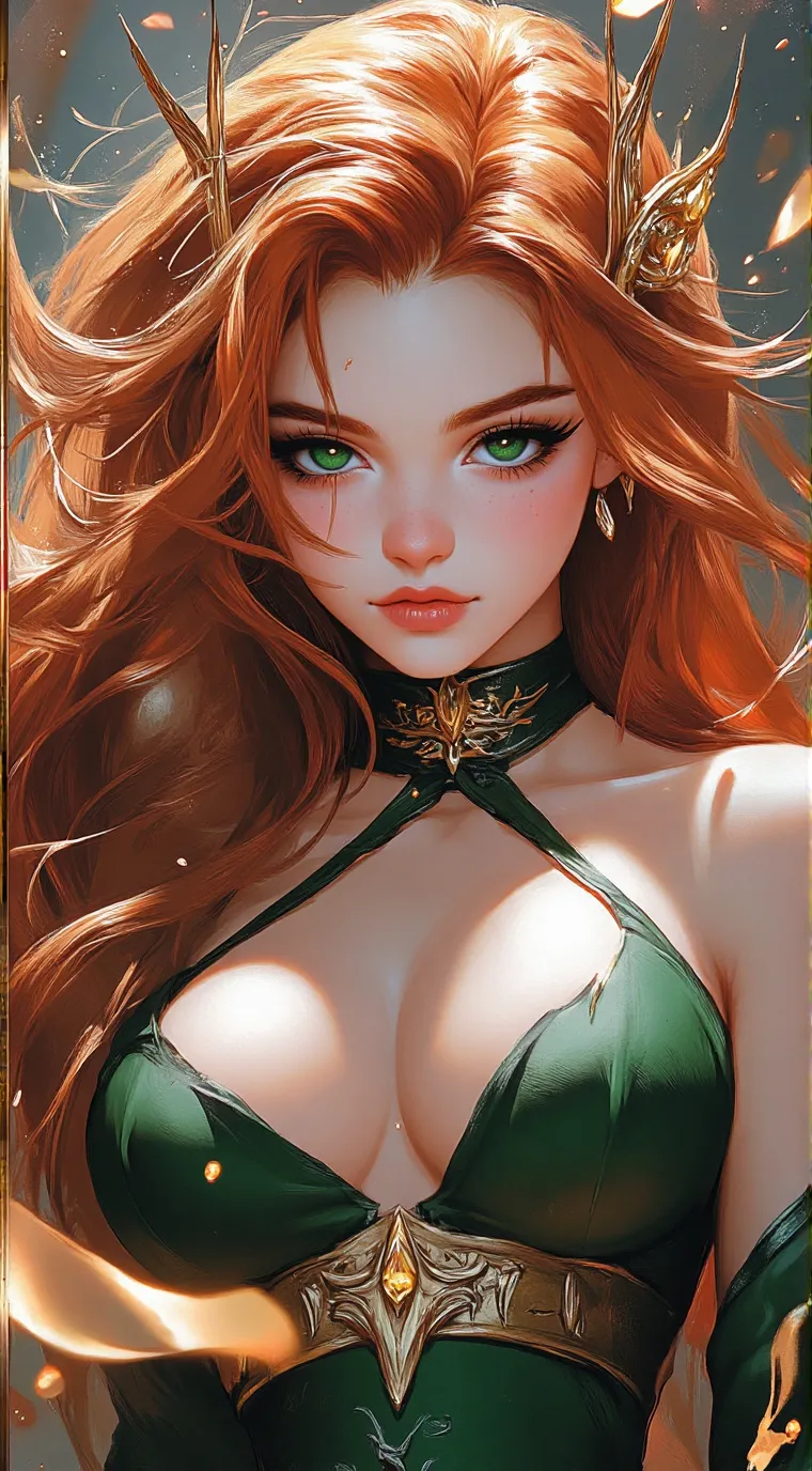 ai character: Amber background