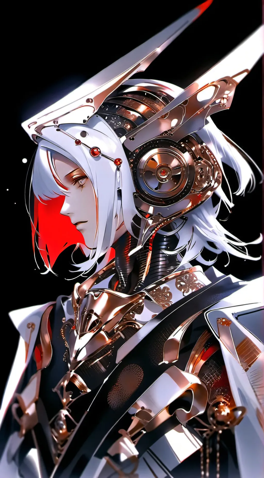 ai character: dark background