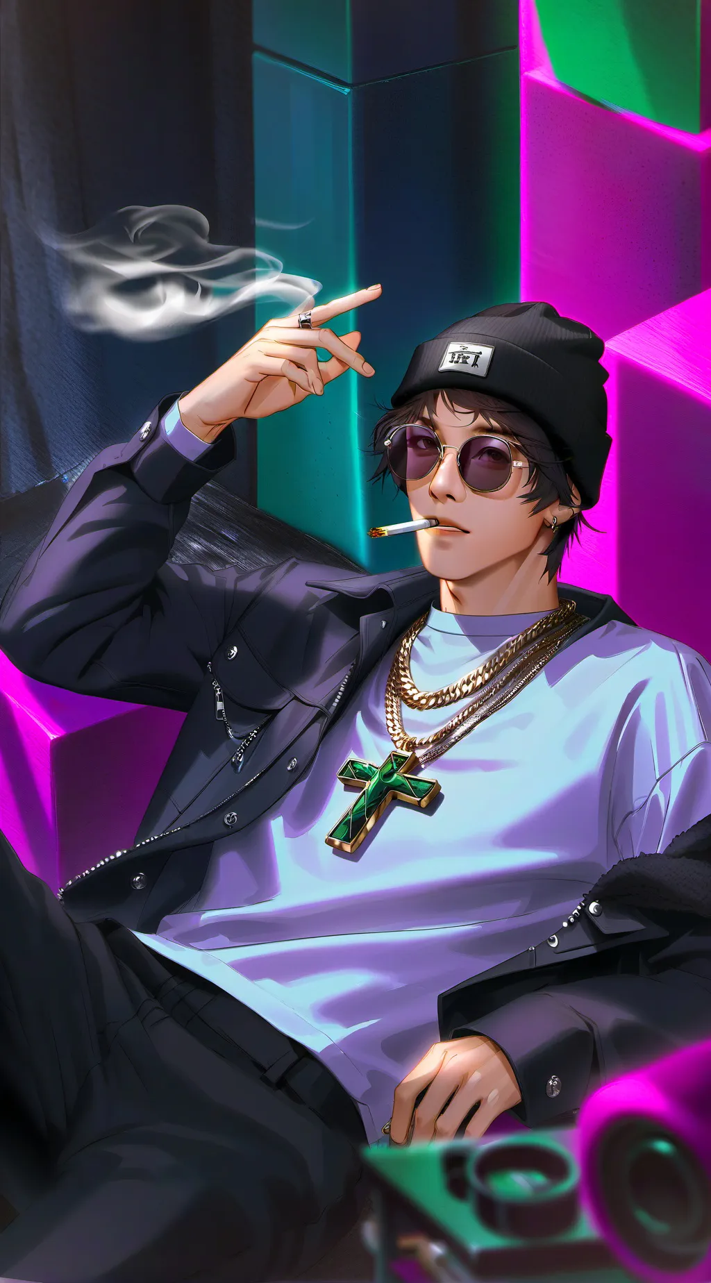 ai character: Quackity  background