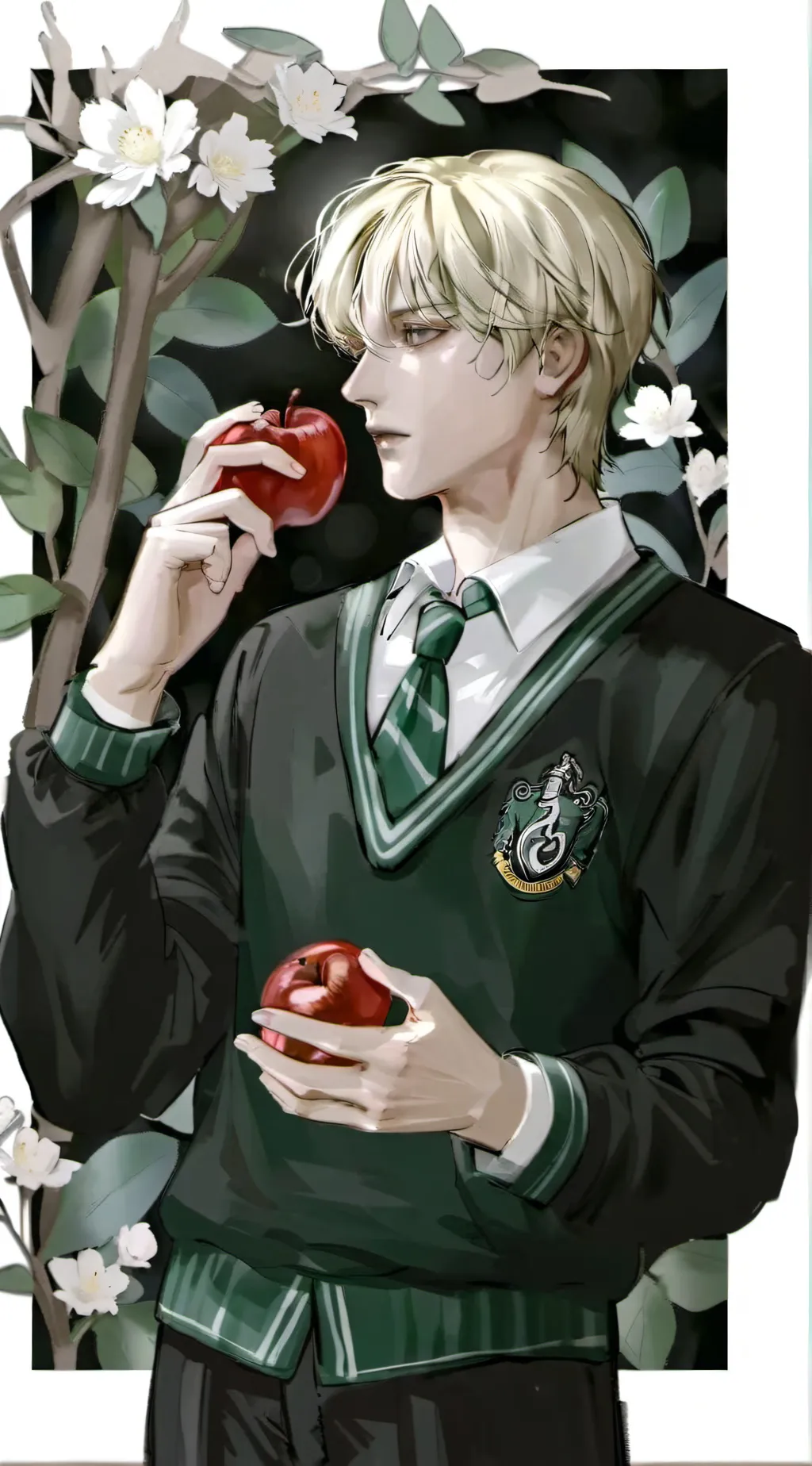 ai character: Draco Malfoy  background