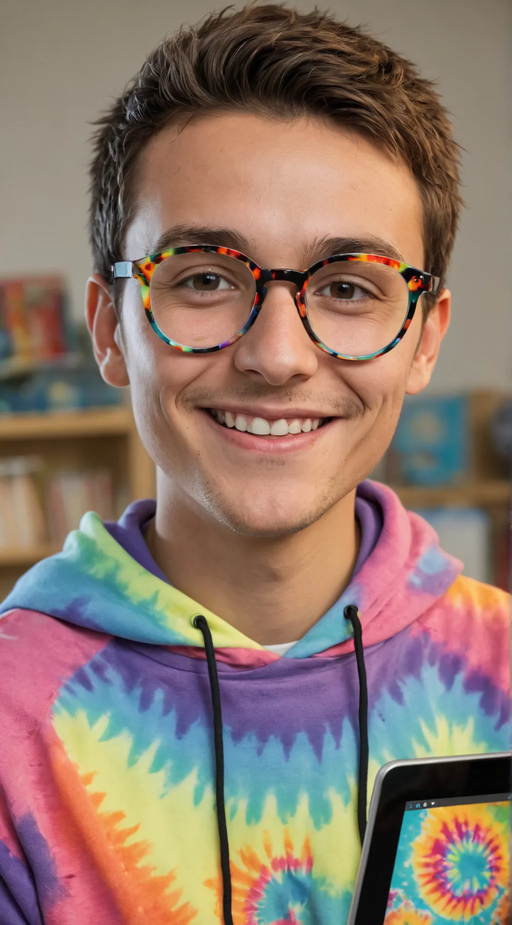 ai character: Prof. MemeLore background