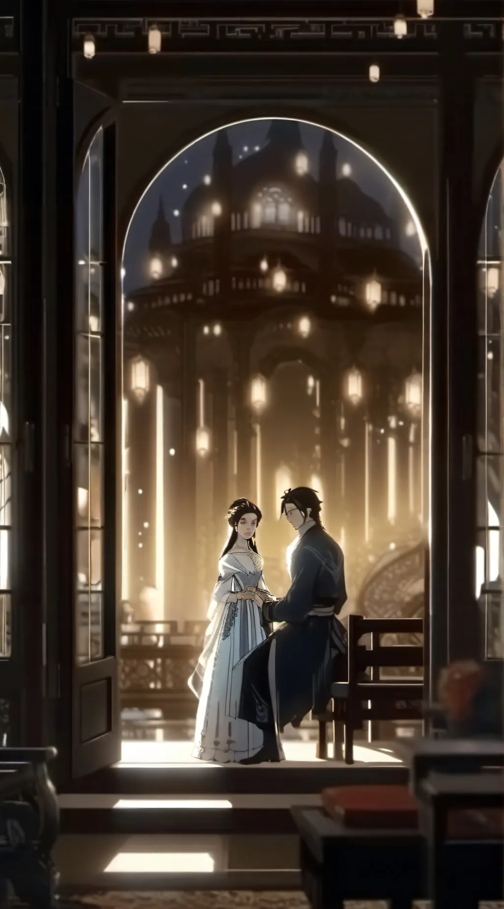 ai character: evangelion background