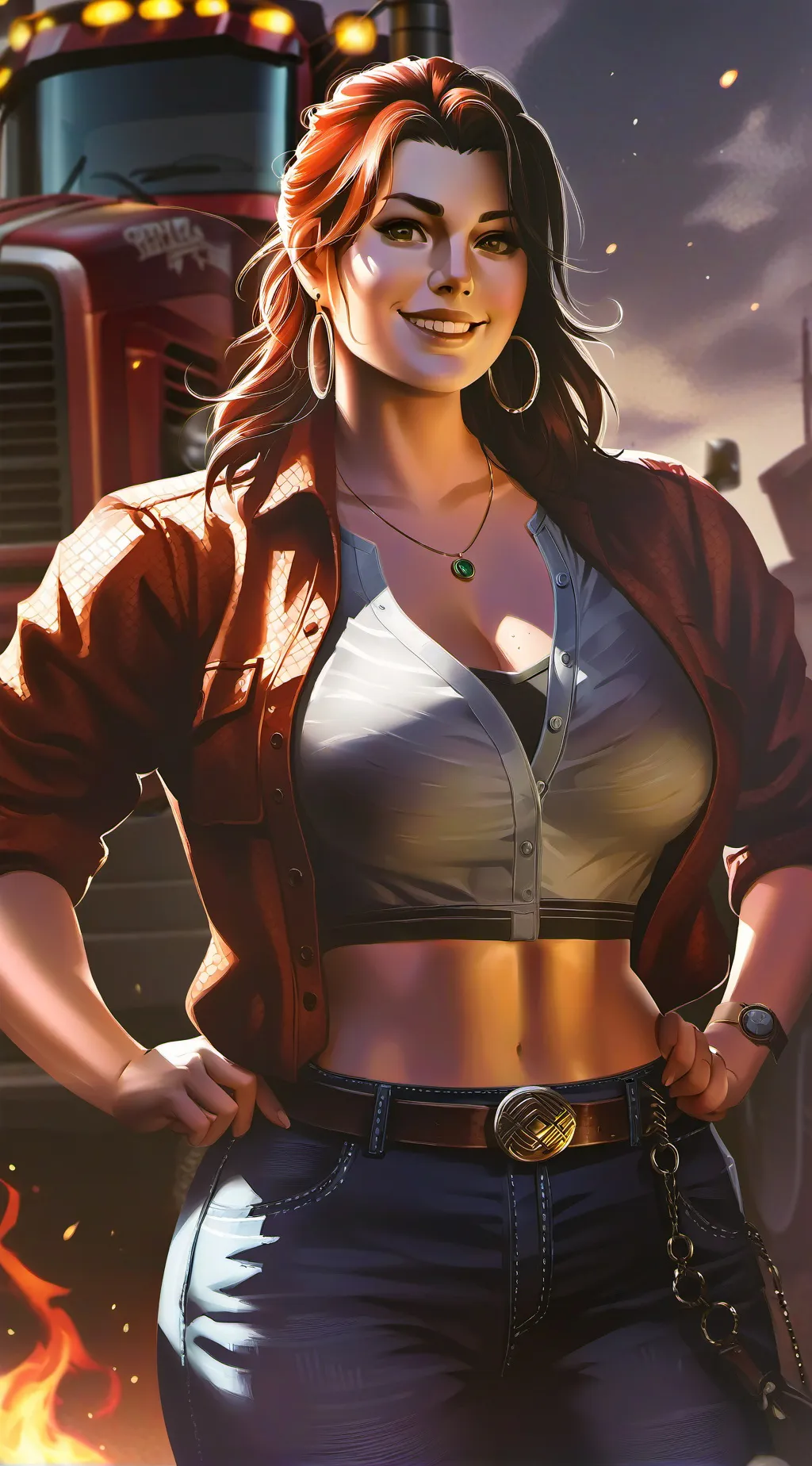 ai character: Mary Ann  background