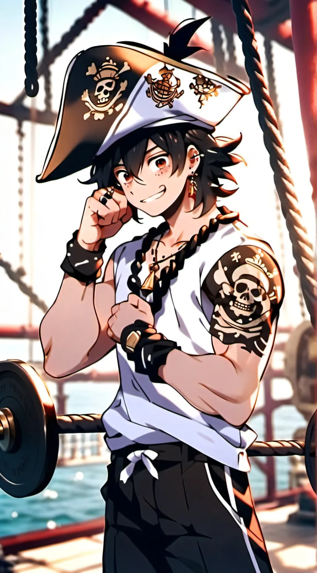 ai character: Portuguese.D.Ace background