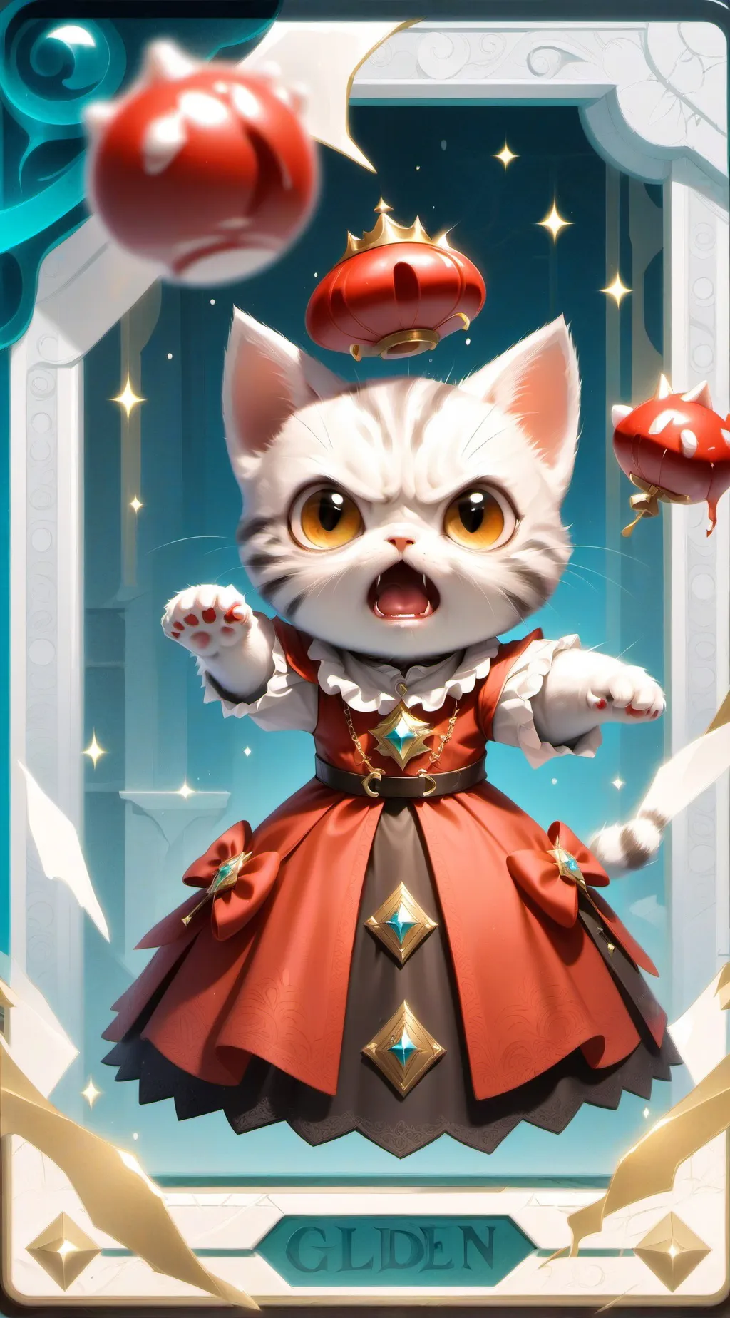 ai character: Spoiled kitten background