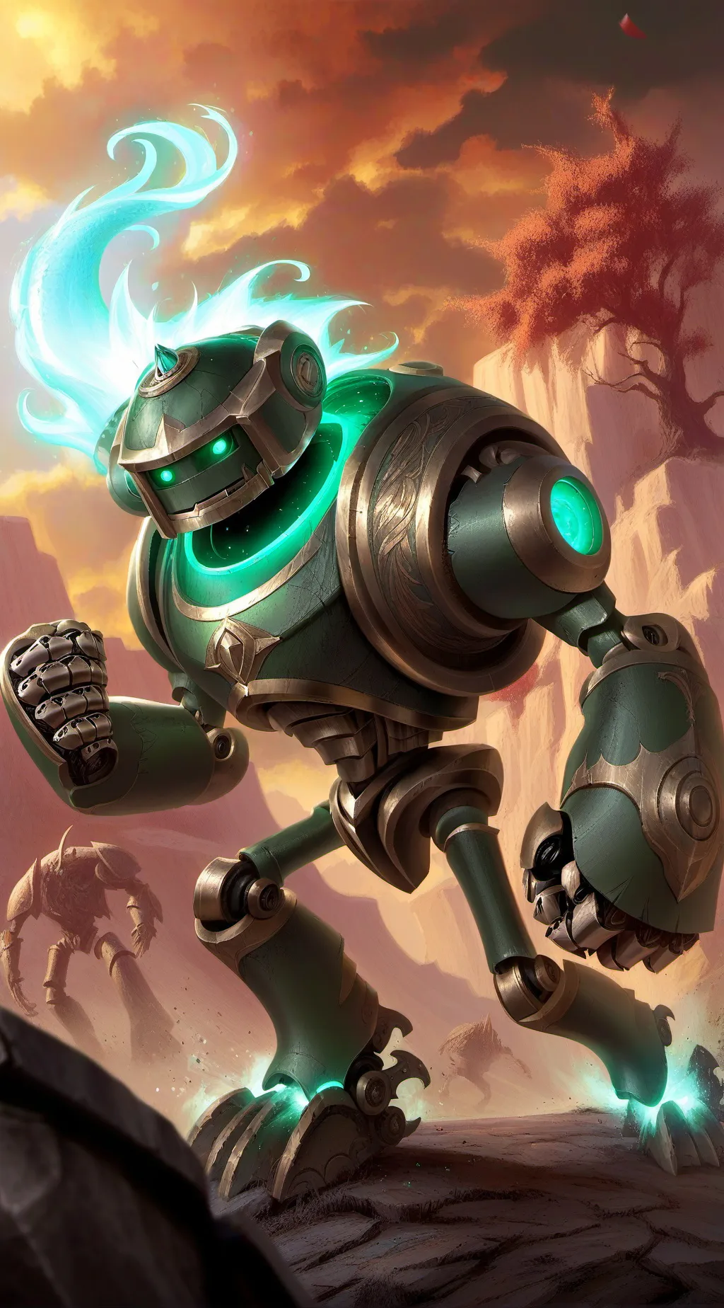 ai character: roast bot "Green" background