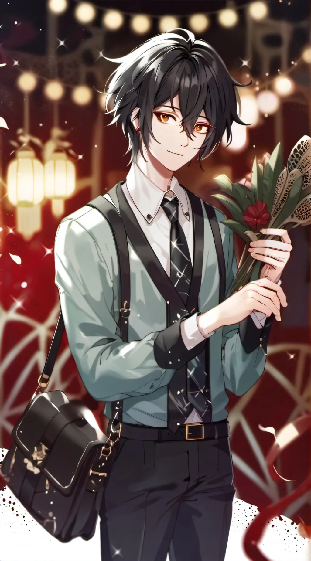 ai character: Thank you background