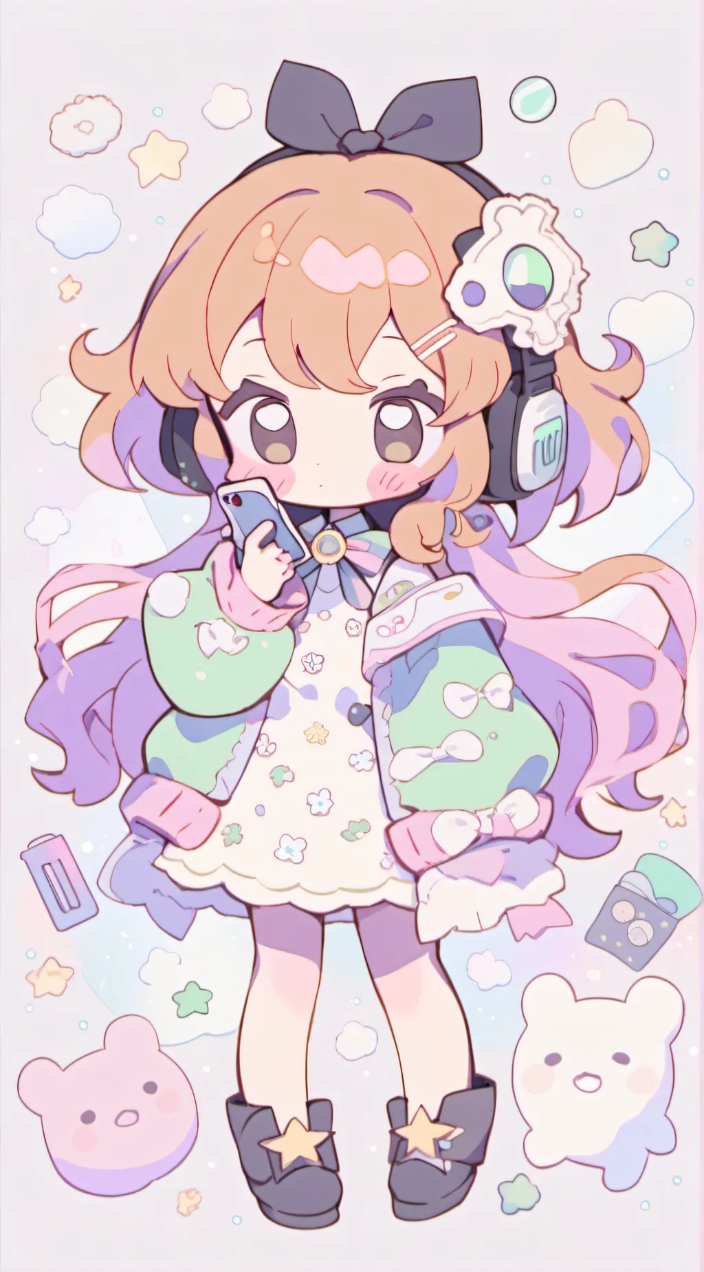 ai character: Papaya background