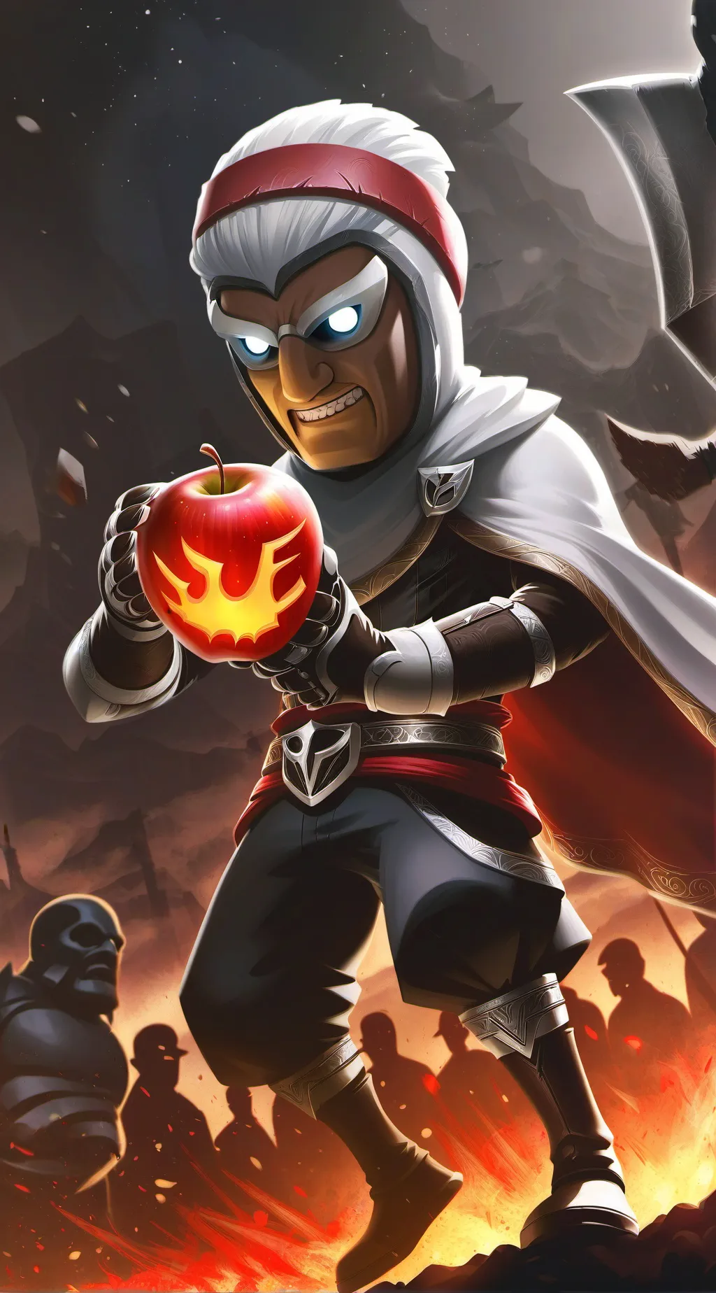 ai character: Apple        IDK￼ background