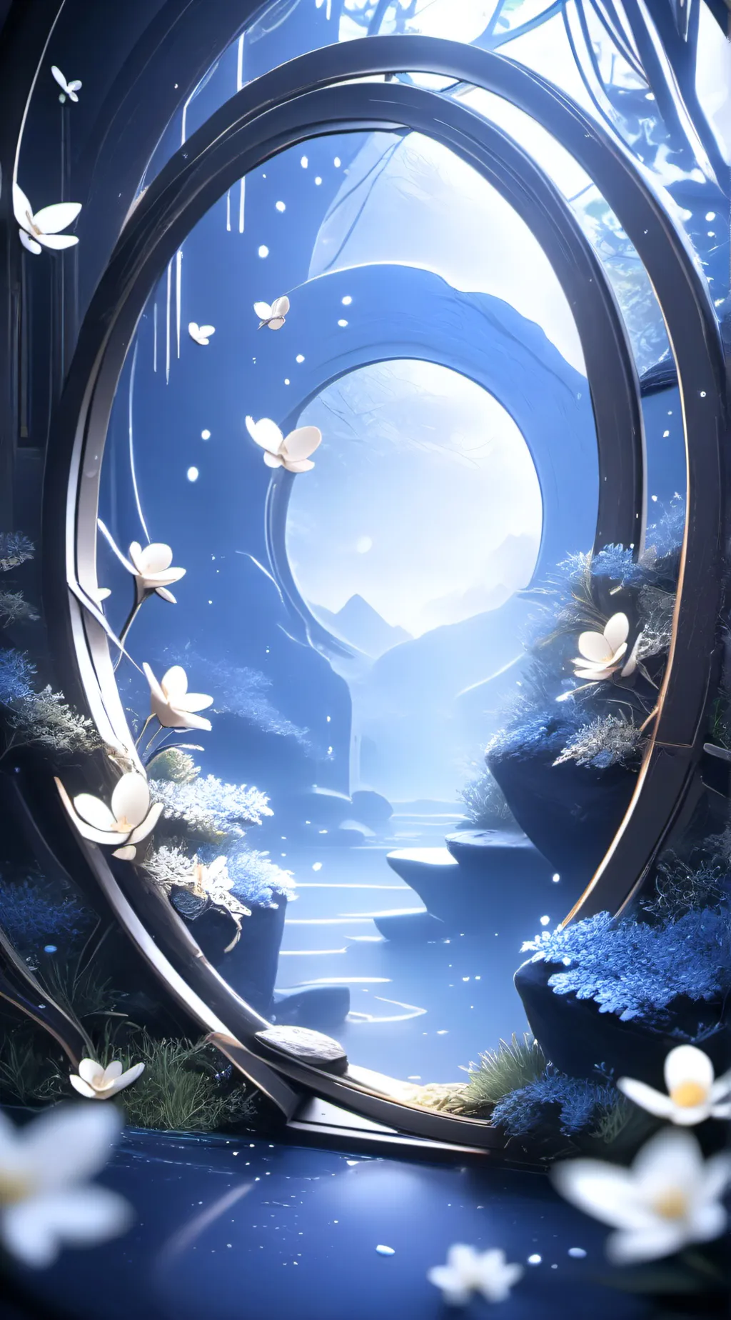 ai character: The middle  background