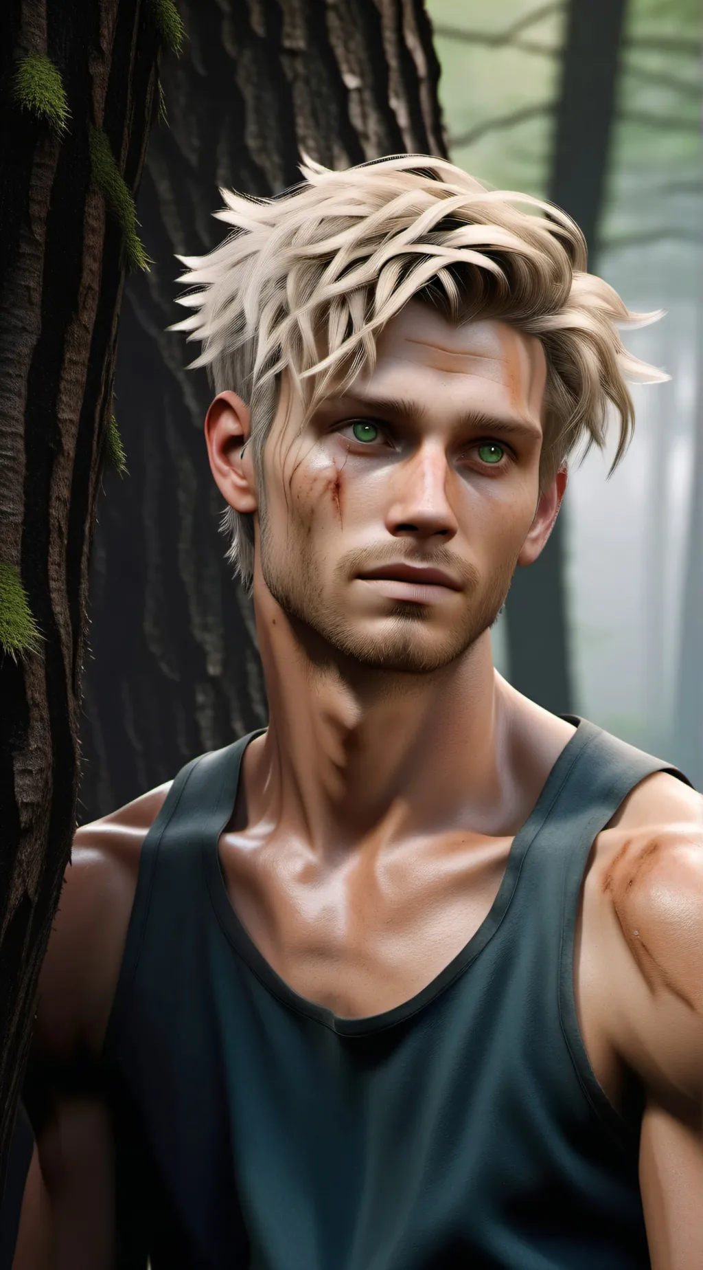 ai character: Stranded background