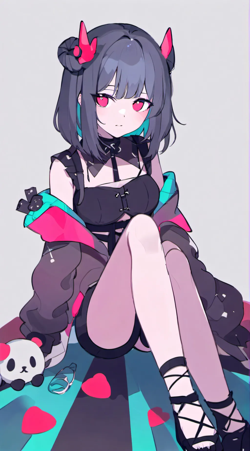 ai character: Panda Star background