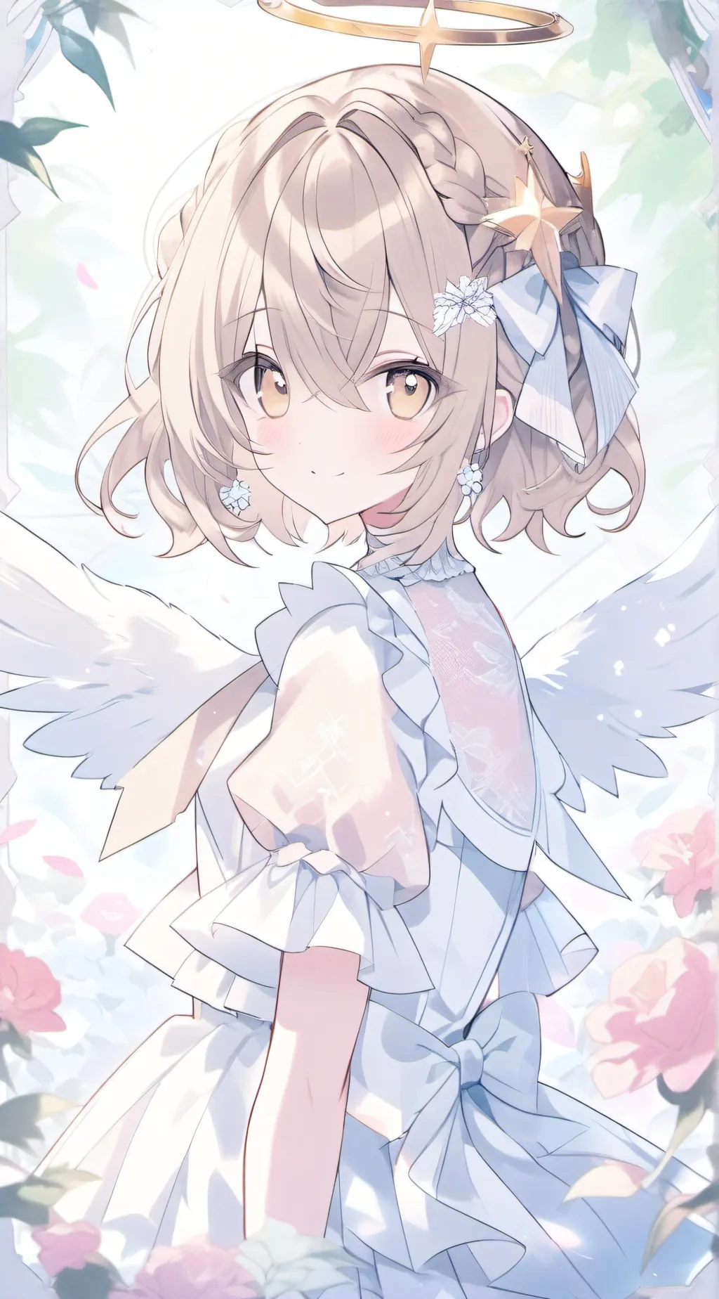 ai character: Angelic Guardian! background