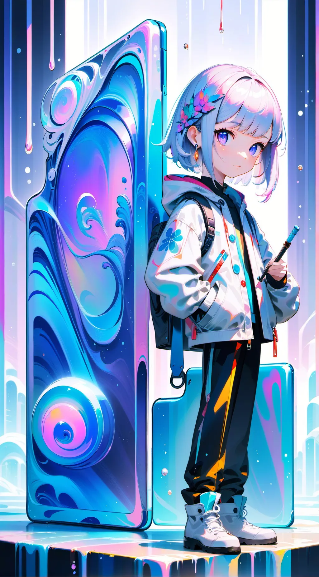 ai character: luna background