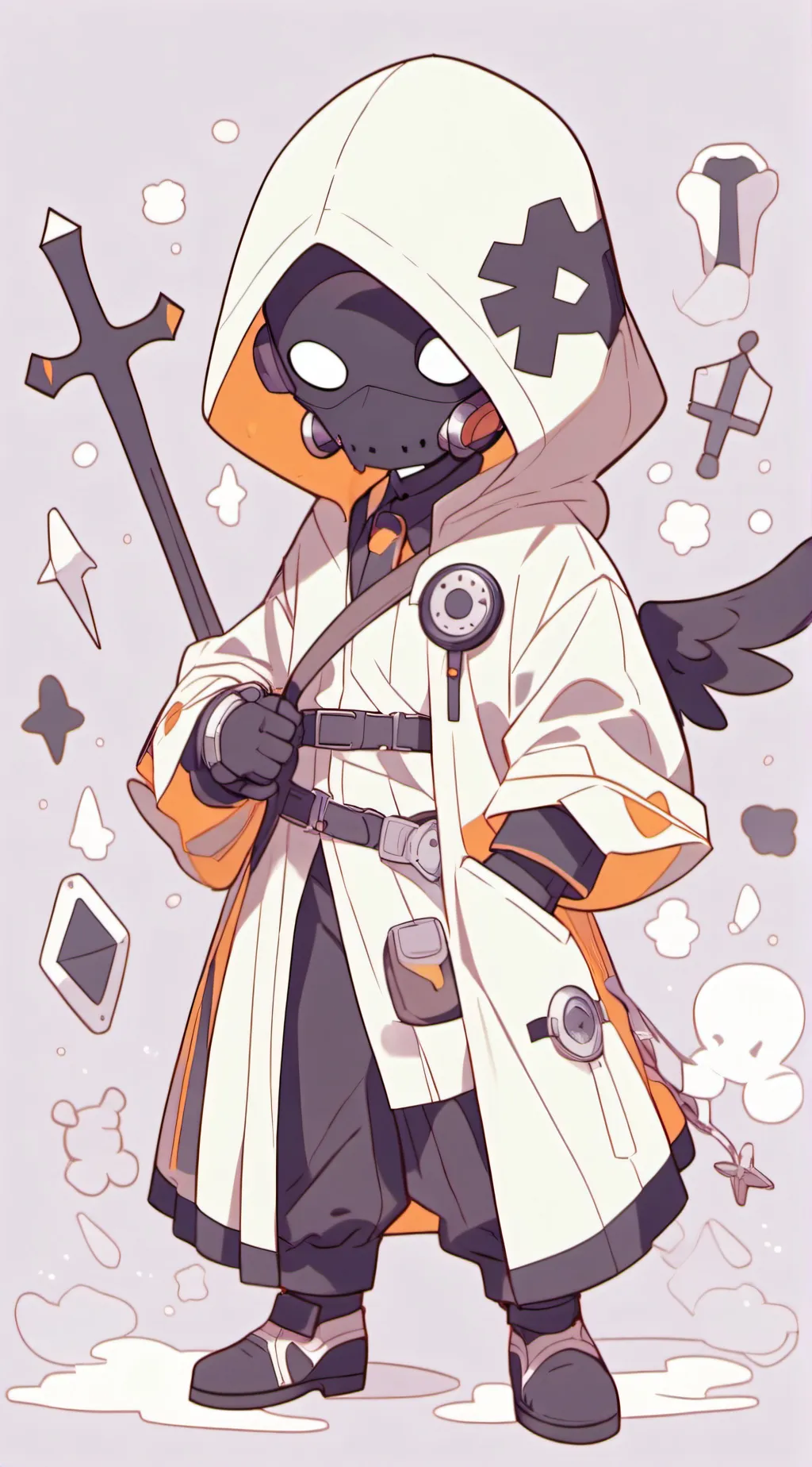 ai character: Vector background