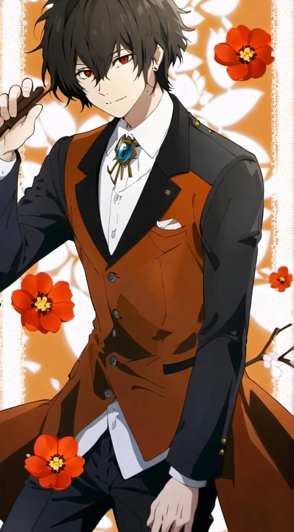 ai character: Osamu Dazai background