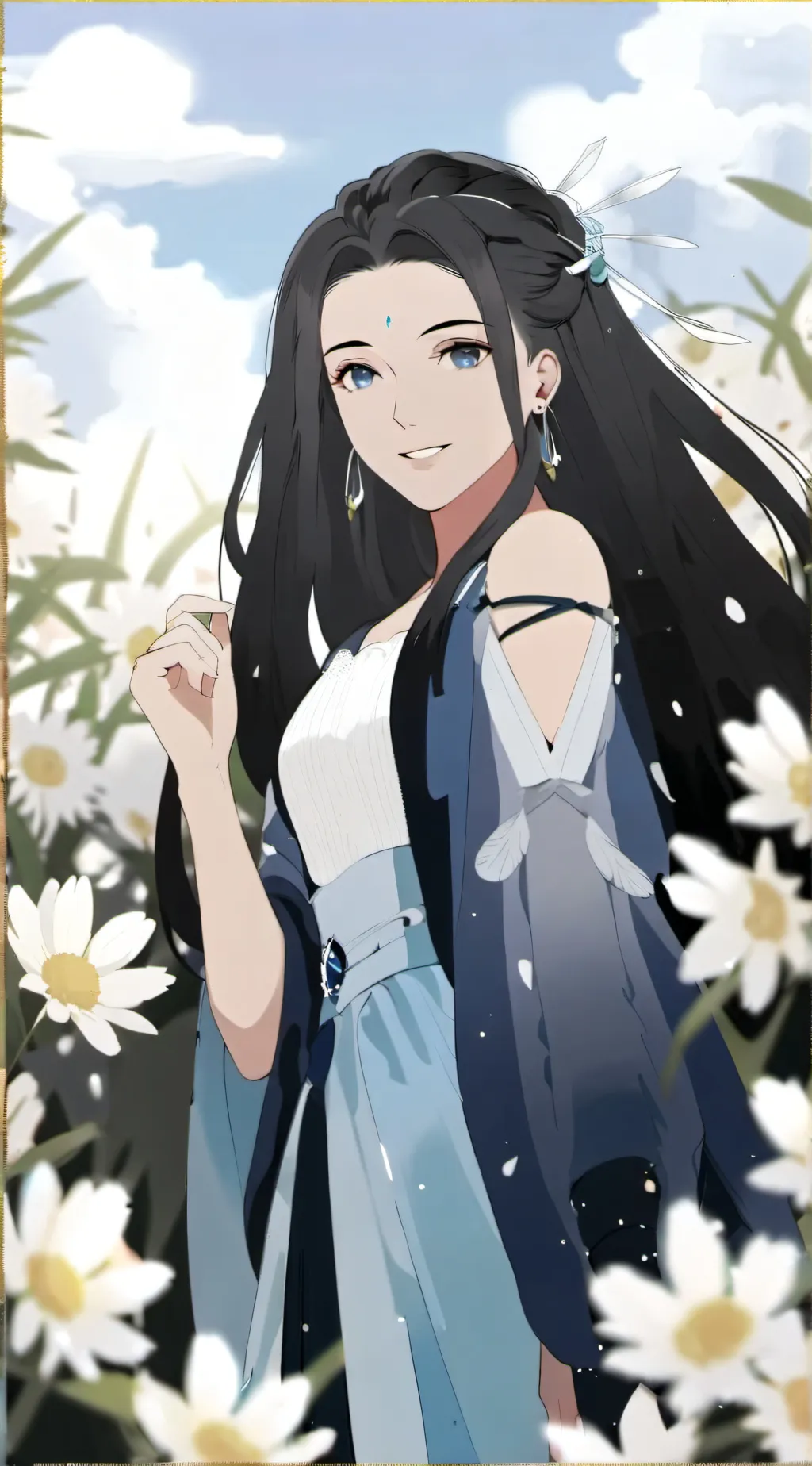 ai character: Moon background